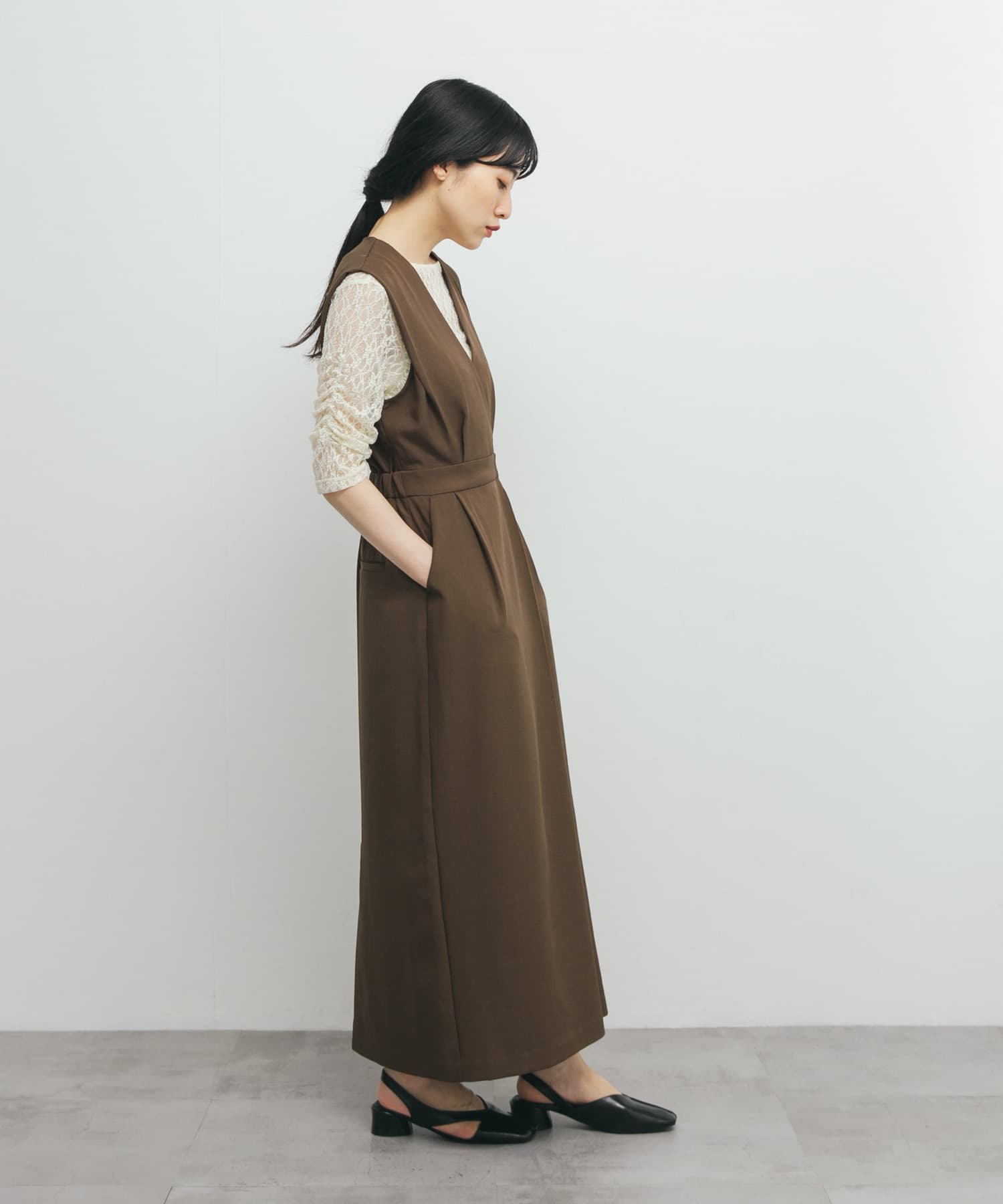 身長：160cm サイズ：one