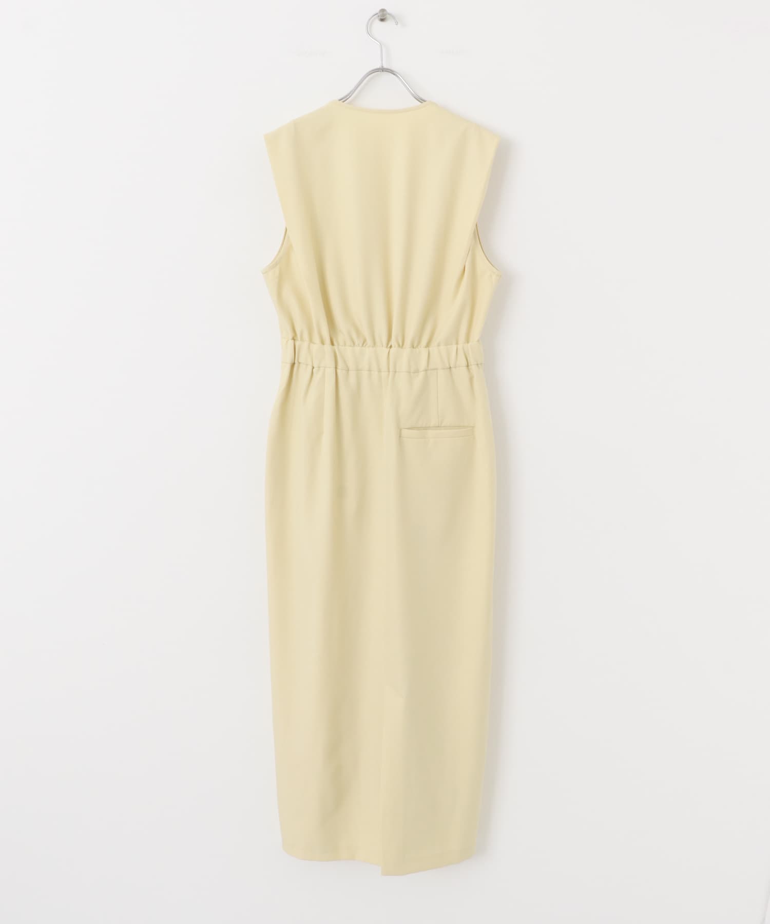 カシュクールラップジャンパースカート CUSTARD one