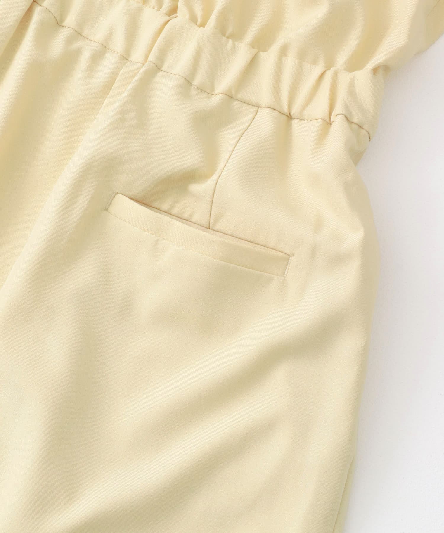 カシュクールラップジャンパースカート CUSTARD one