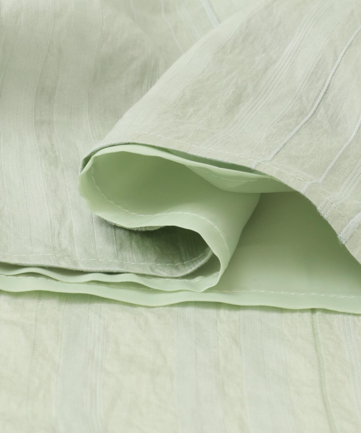 フリルシャーリングドッキングワンピース L.GREEN one