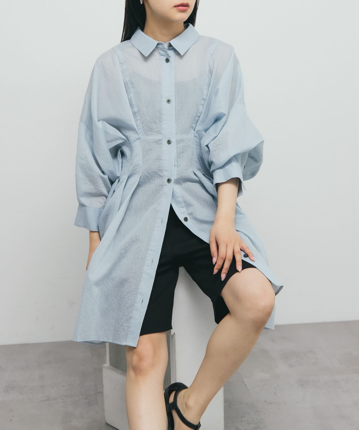 身長：153cm サイズ：one
