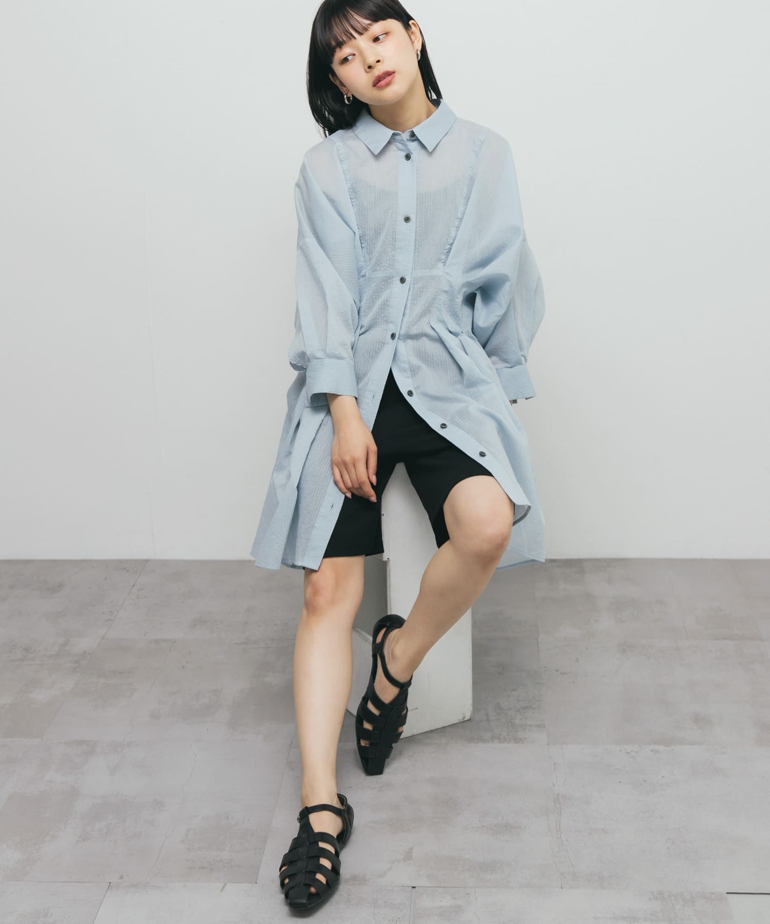身長：153cm サイズ：one
