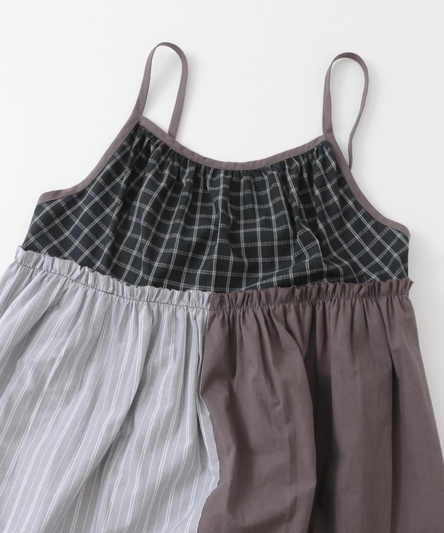 パッチワークミニキャミワンピース(one NAVY MIX): ワンピース