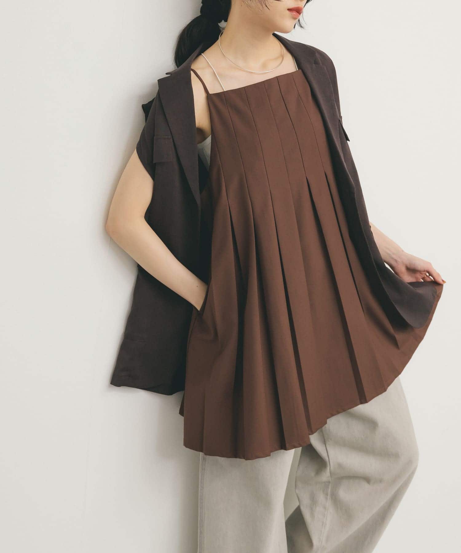 身長：160cm サイズ：one