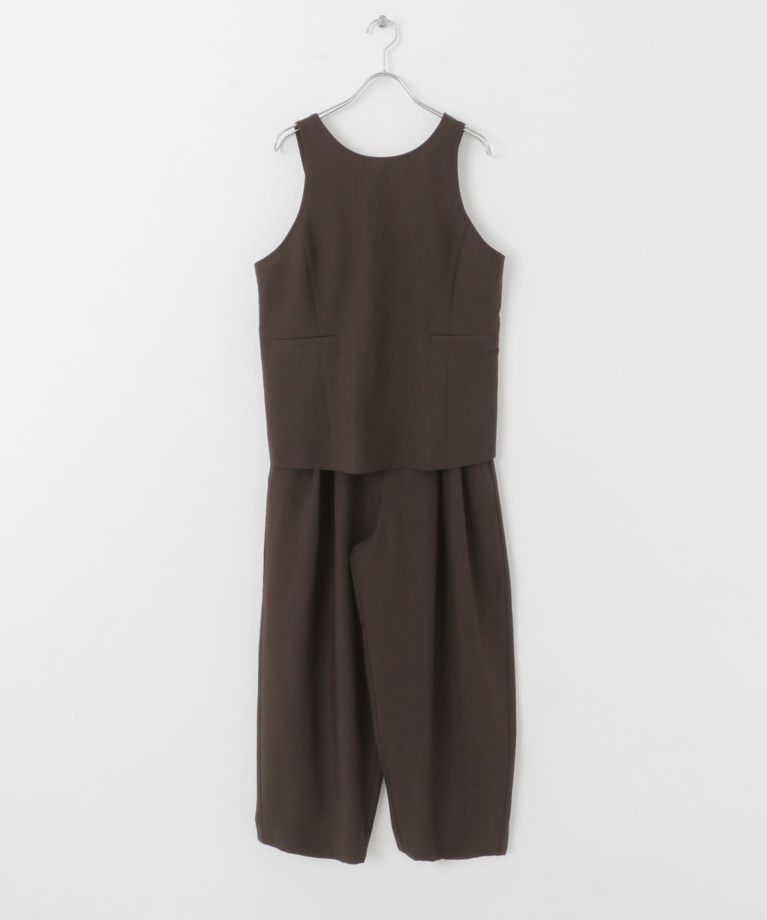 バックオープンベストセットアップ BROWN one