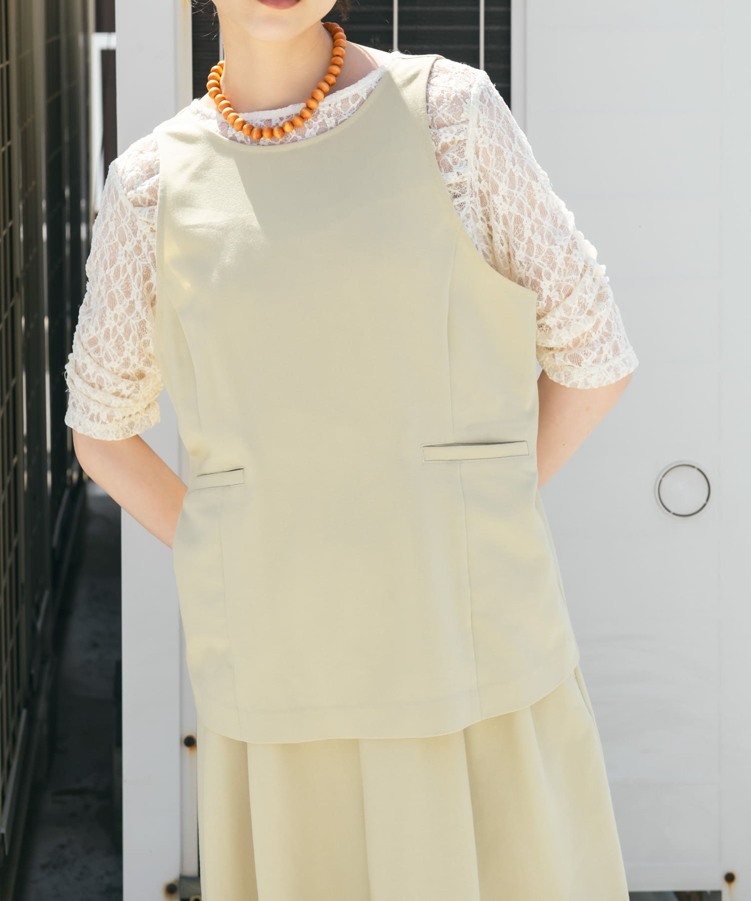 身長：160cm サイズ：one