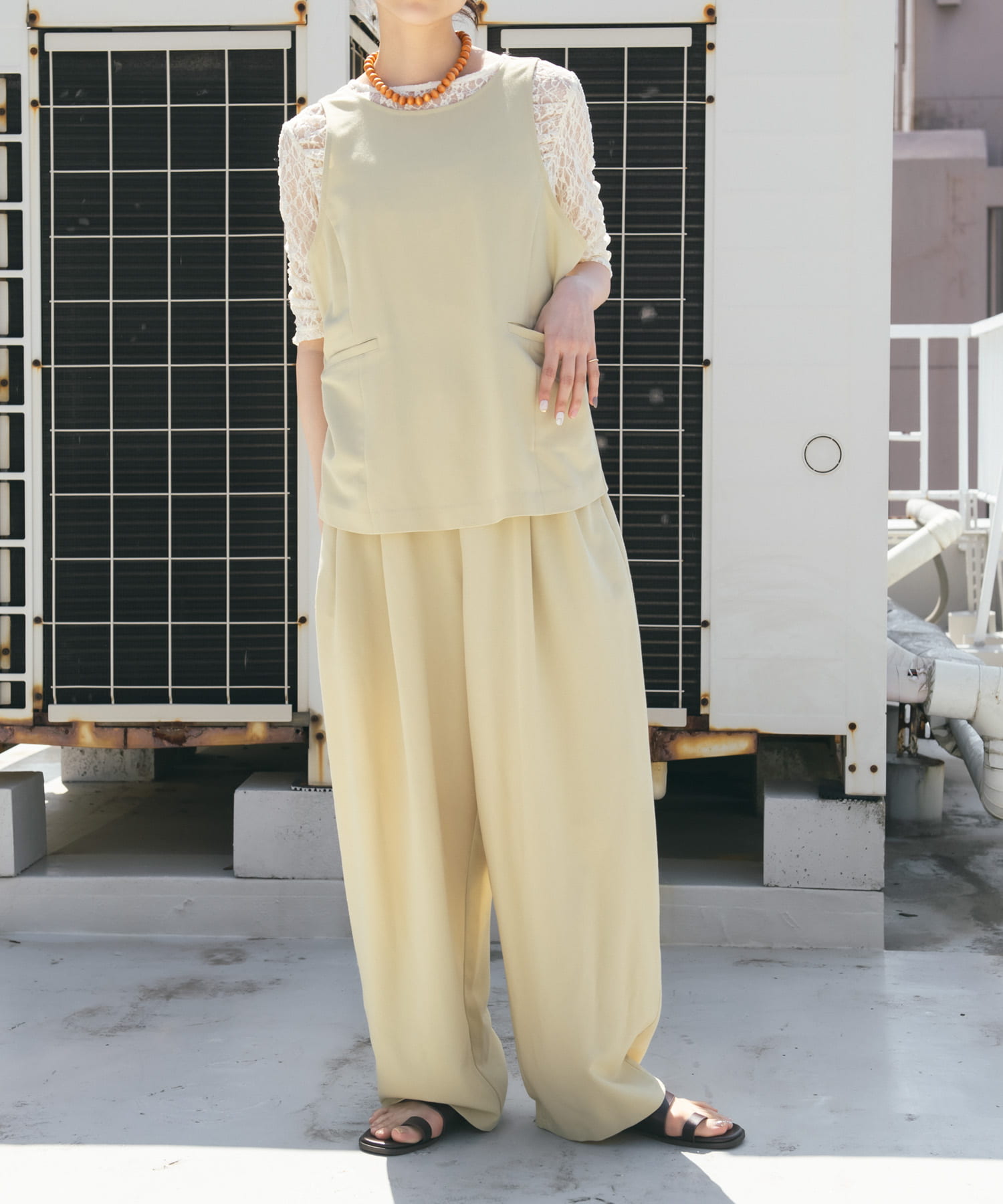 身長：160cm サイズ：one