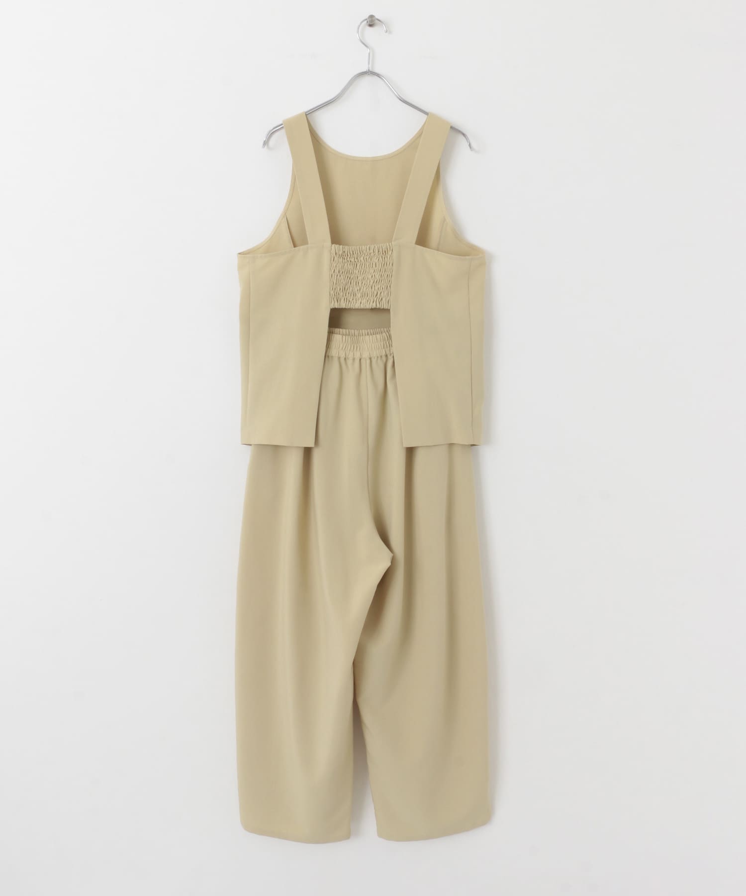 バックオープンベストセットアップ BEIGE one