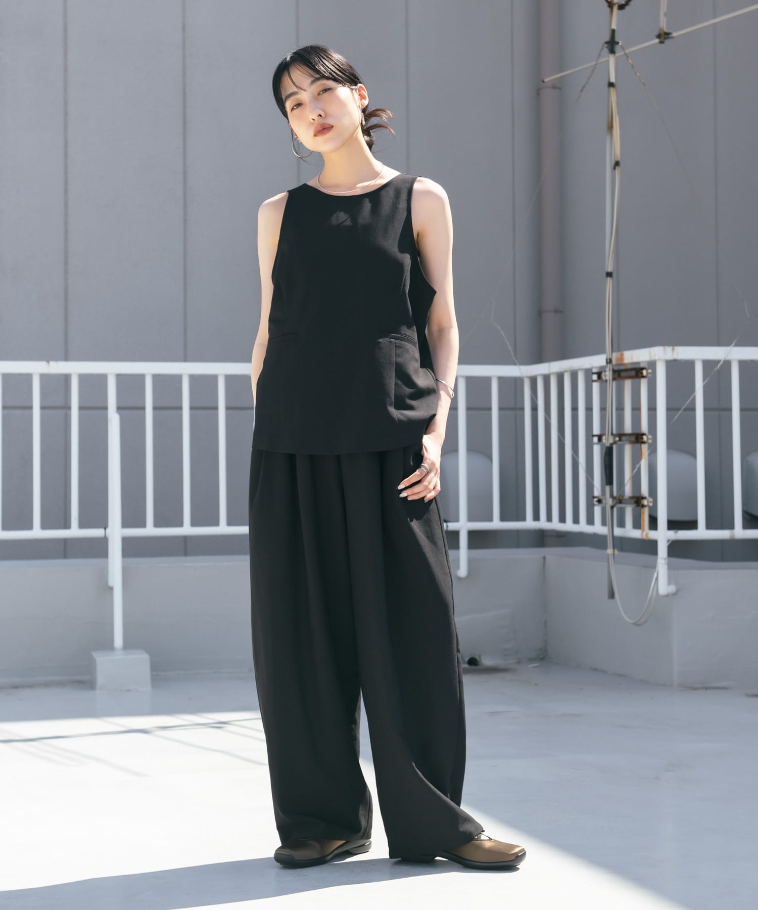 身長：160cm サイズ：one