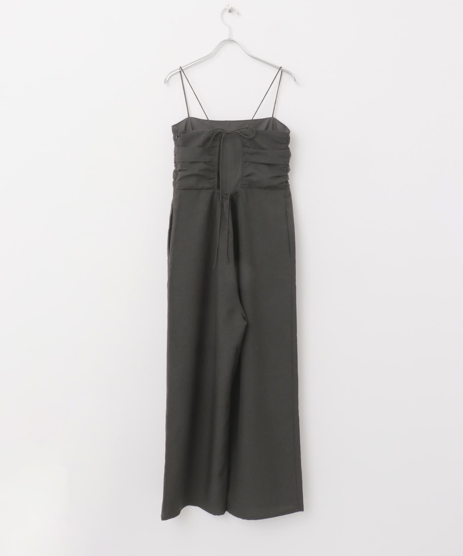 バックオープンキャミサロペット CHARCOAL one