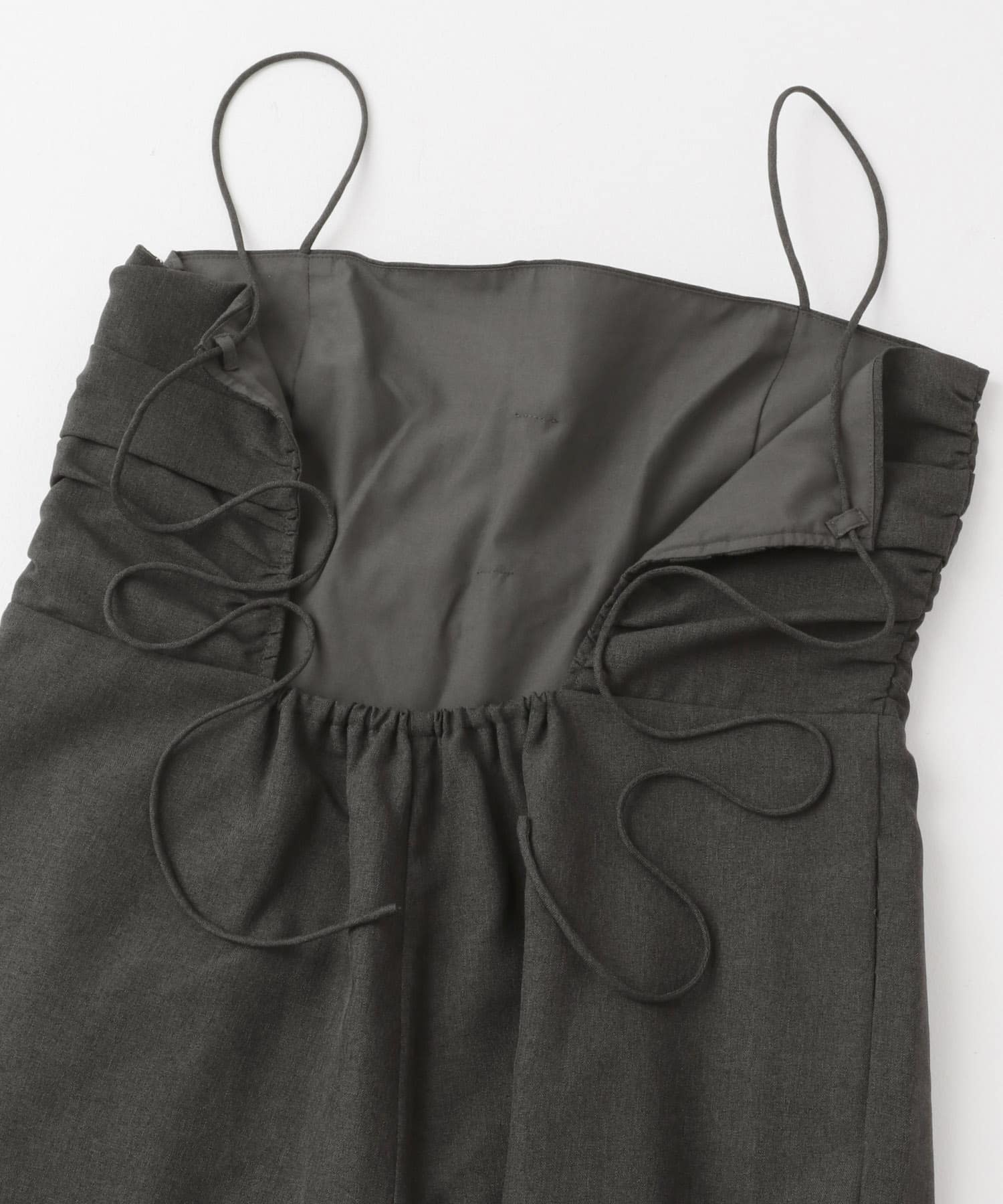 バックオープンキャミサロペット CHARCOAL one