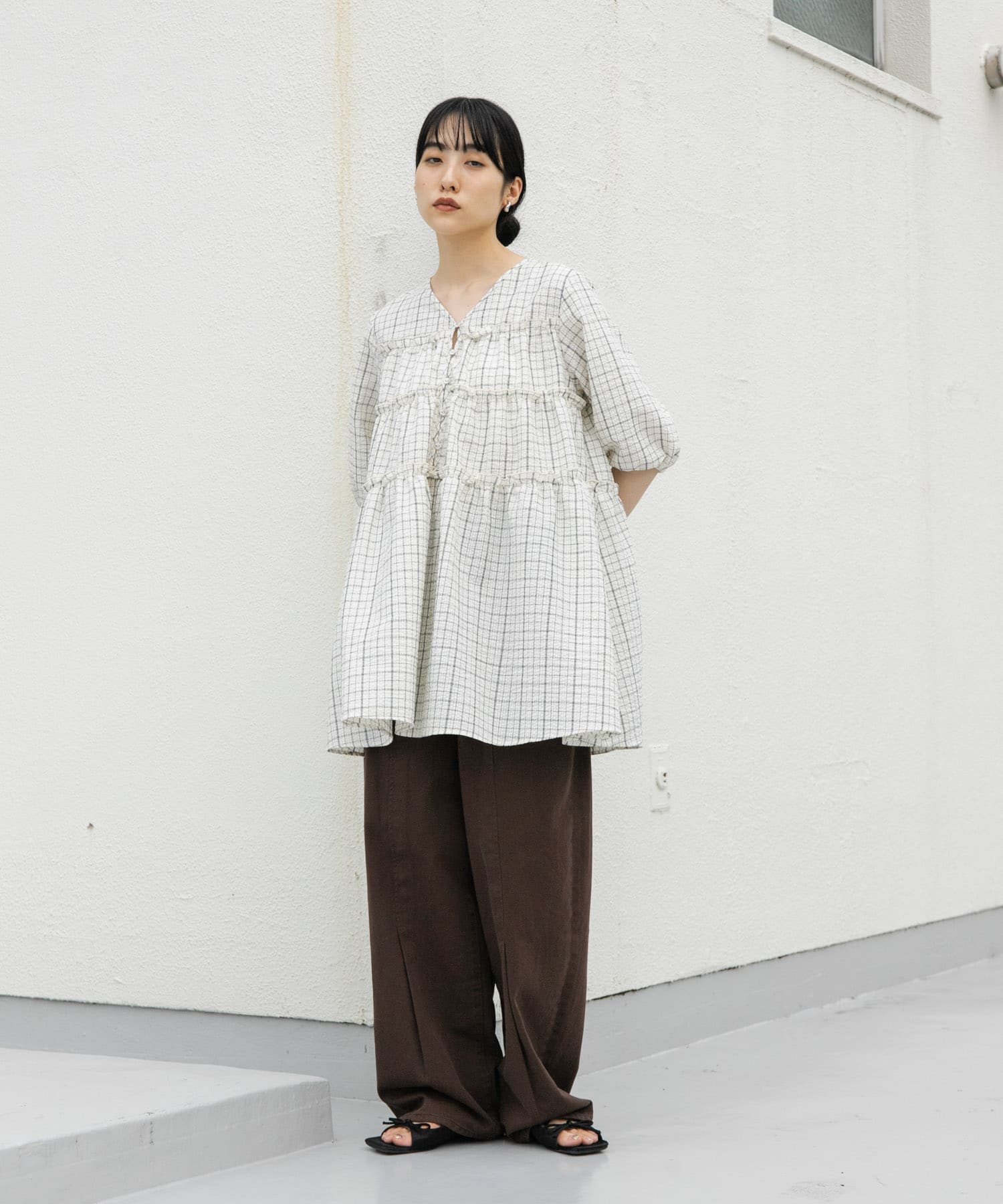 身長：160cm サイズ：one