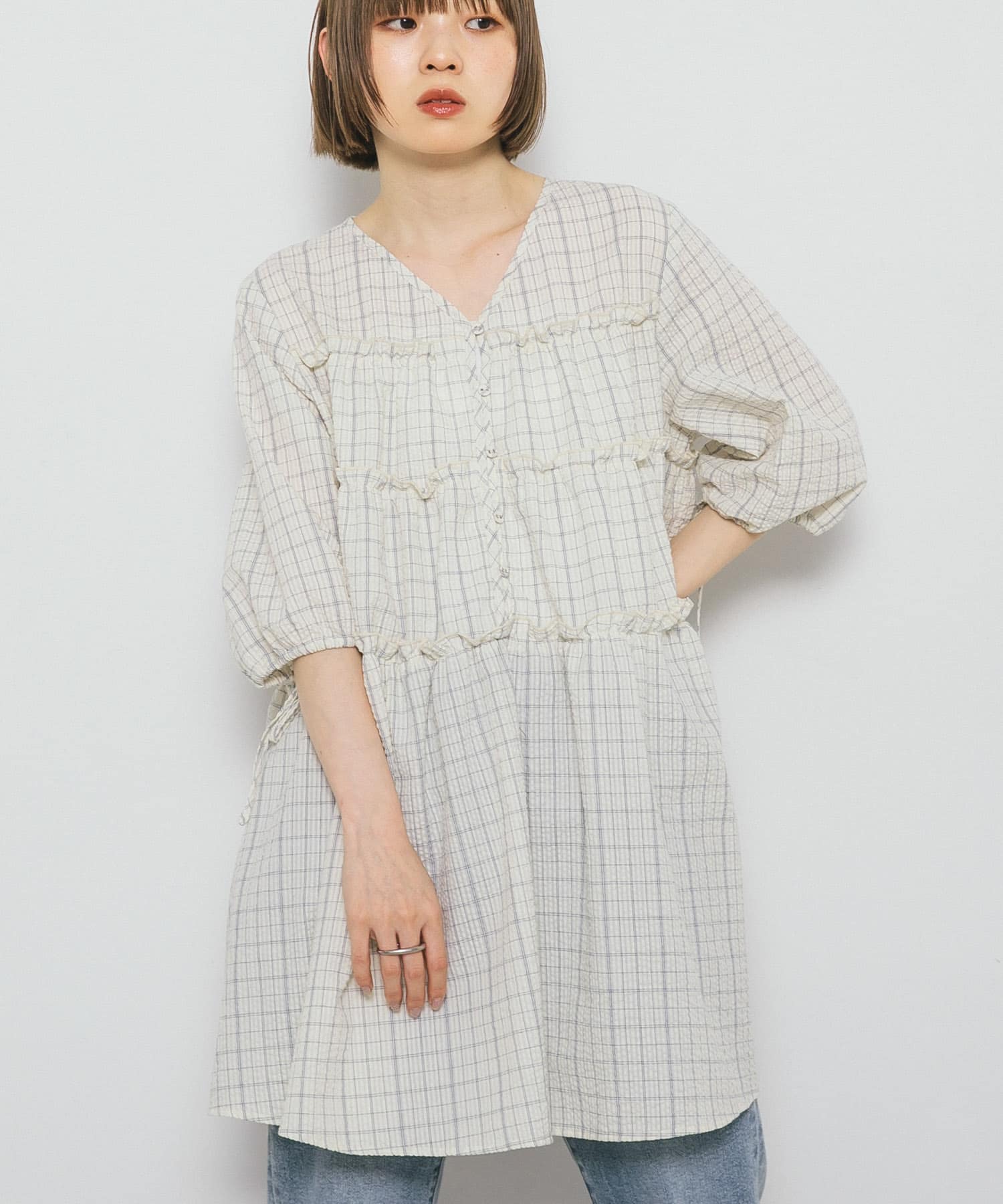 身長：153cm サイズ：one