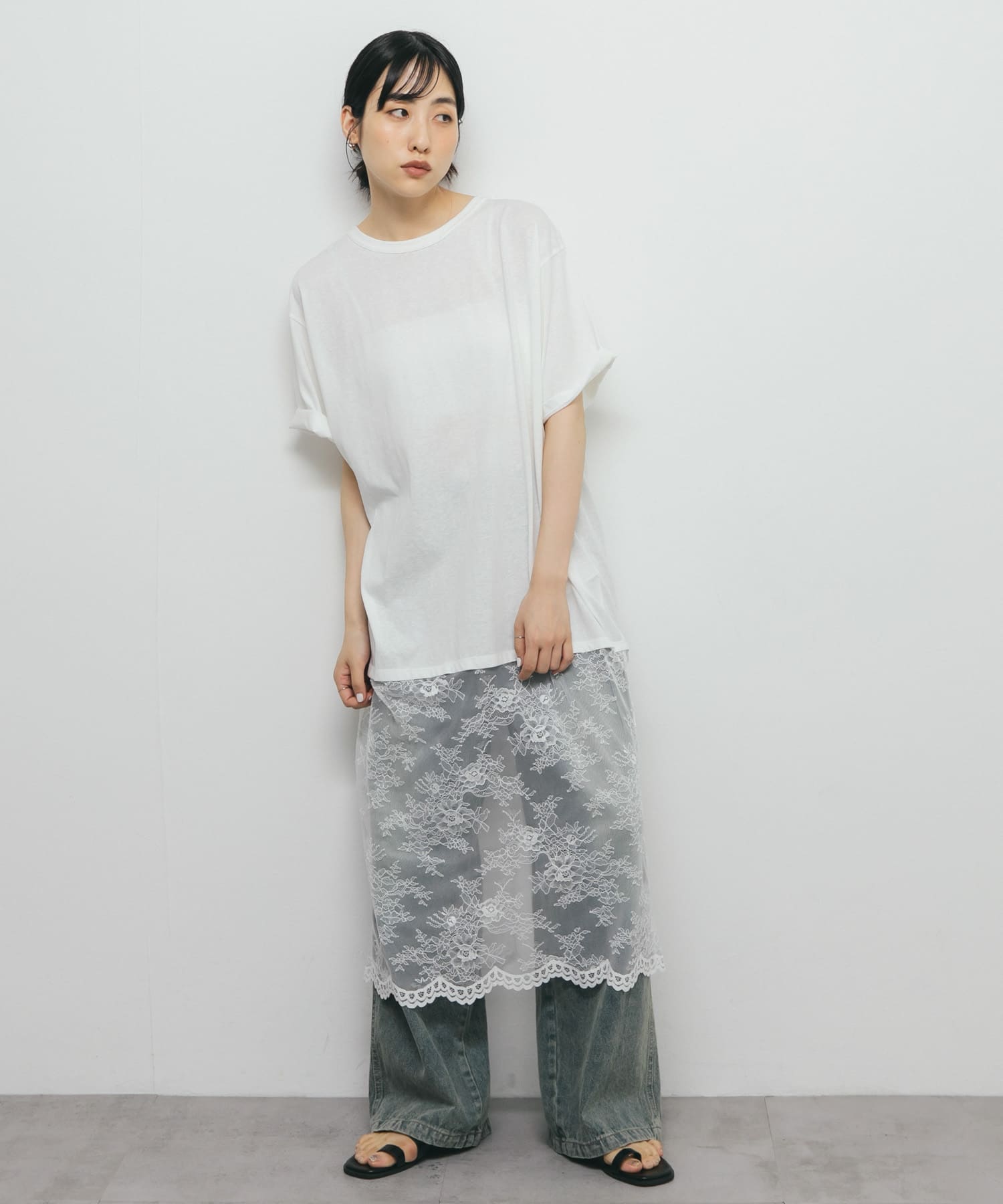 身長：160cm サイズ：one