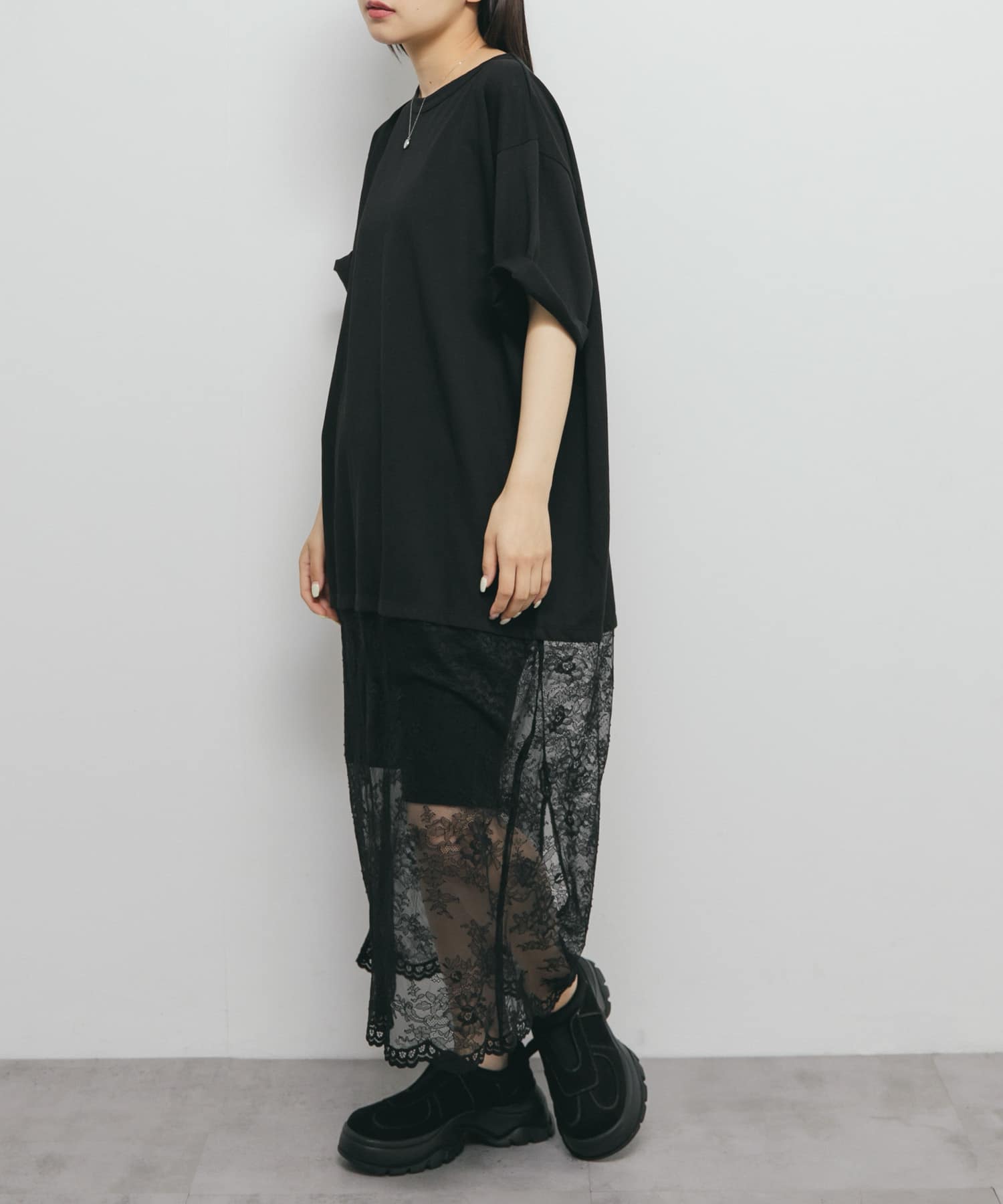 身長：160cm サイズ：one