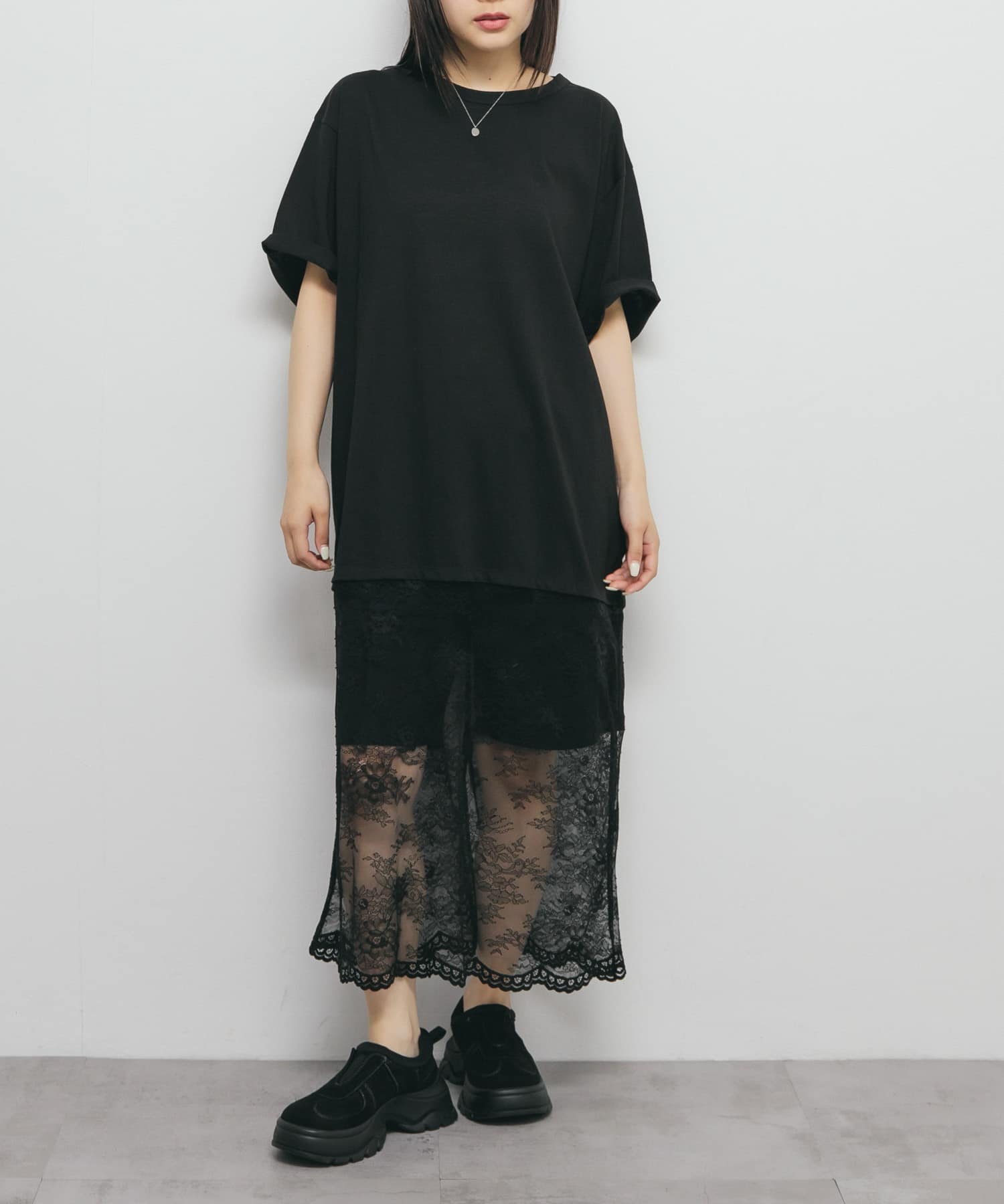 身長：160cm サイズ：one