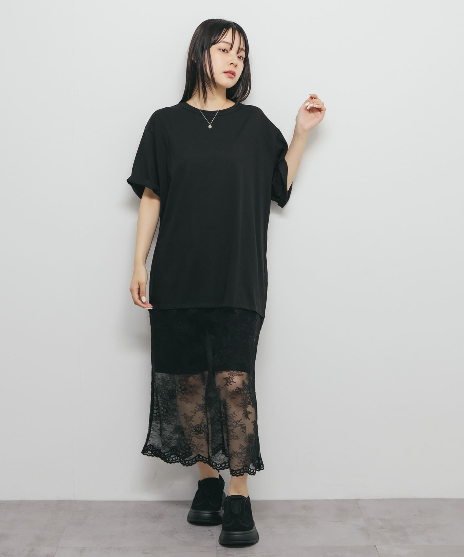 身長：160cm サイズ：one