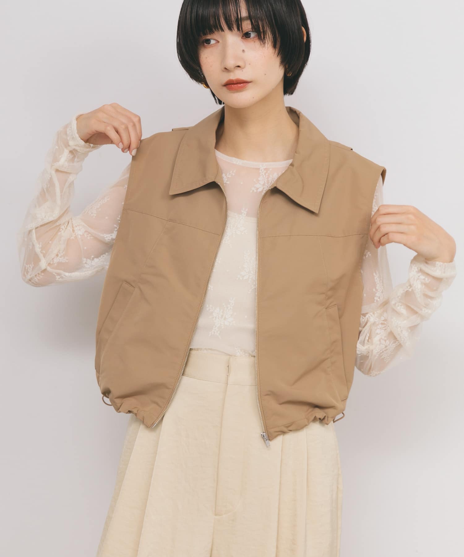 身長：159cm サイズ：one