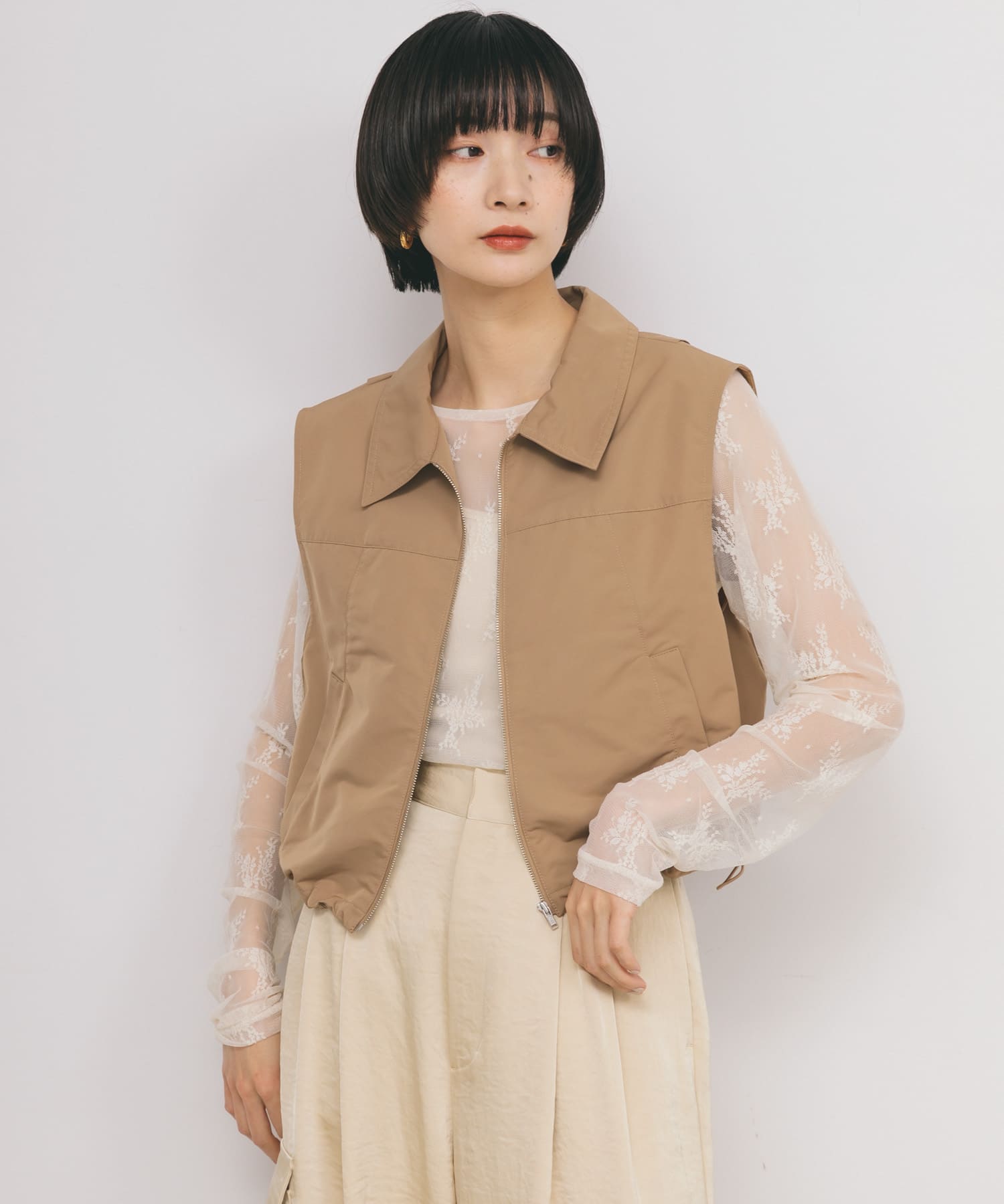 身長：159cm サイズ：one