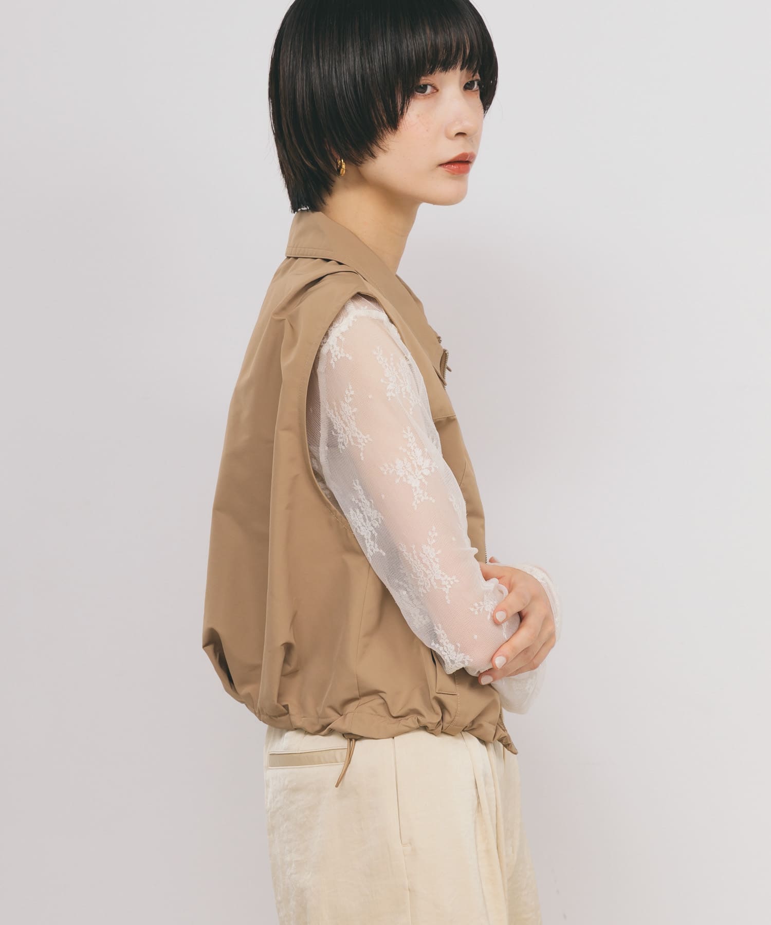 身長：159cm サイズ：one
