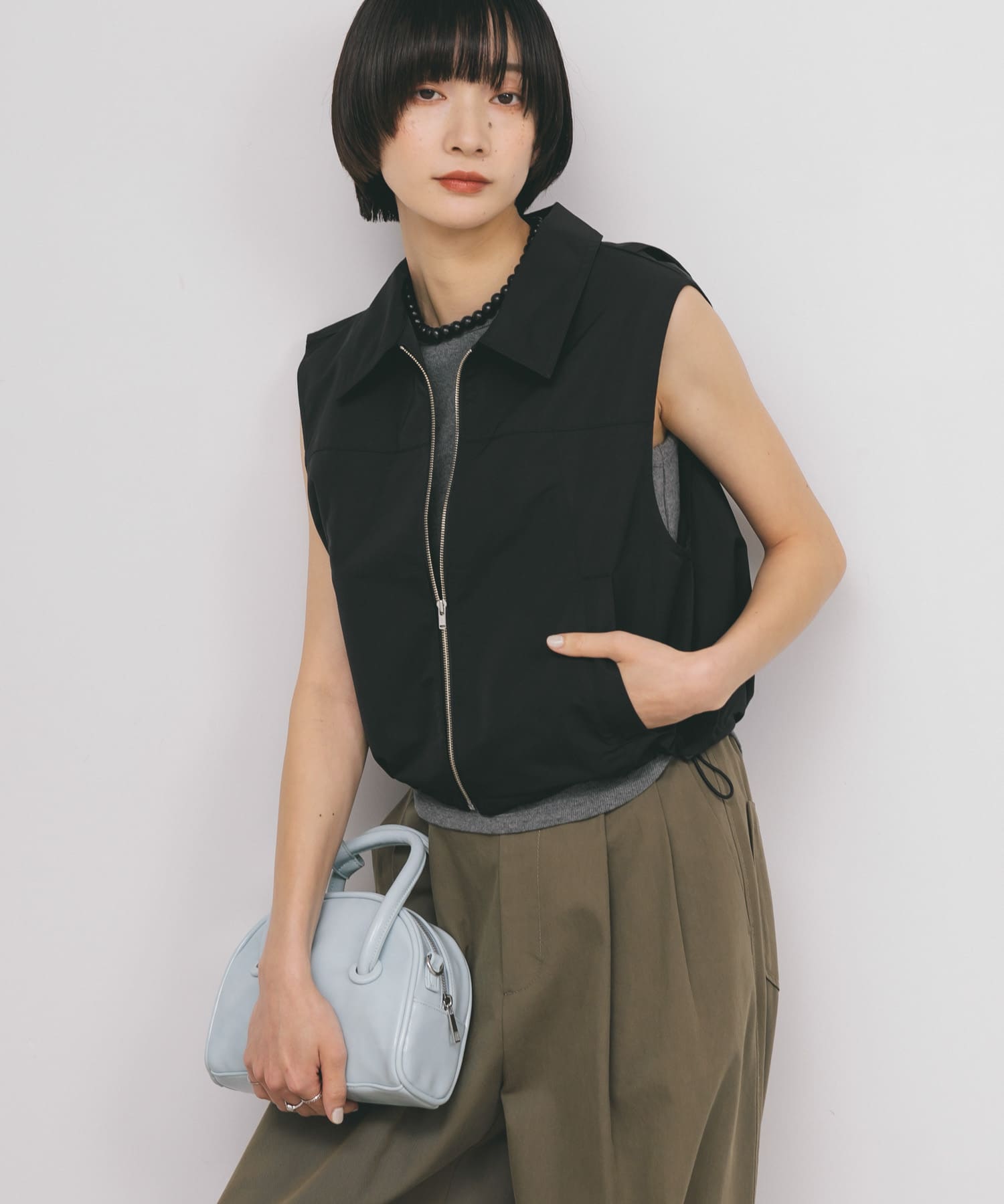 身長：159cm サイズ：one