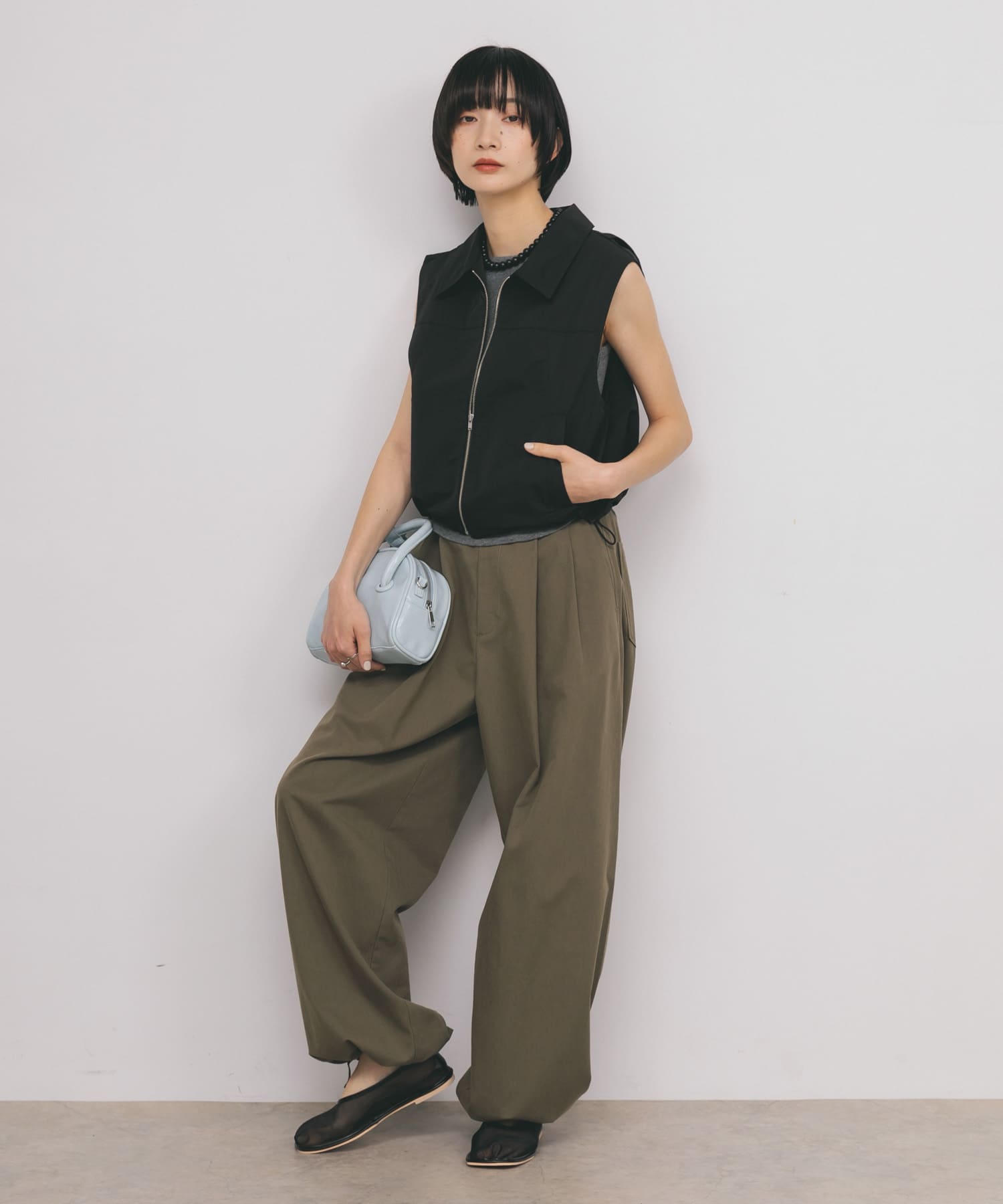 身長：159cm サイズ：one