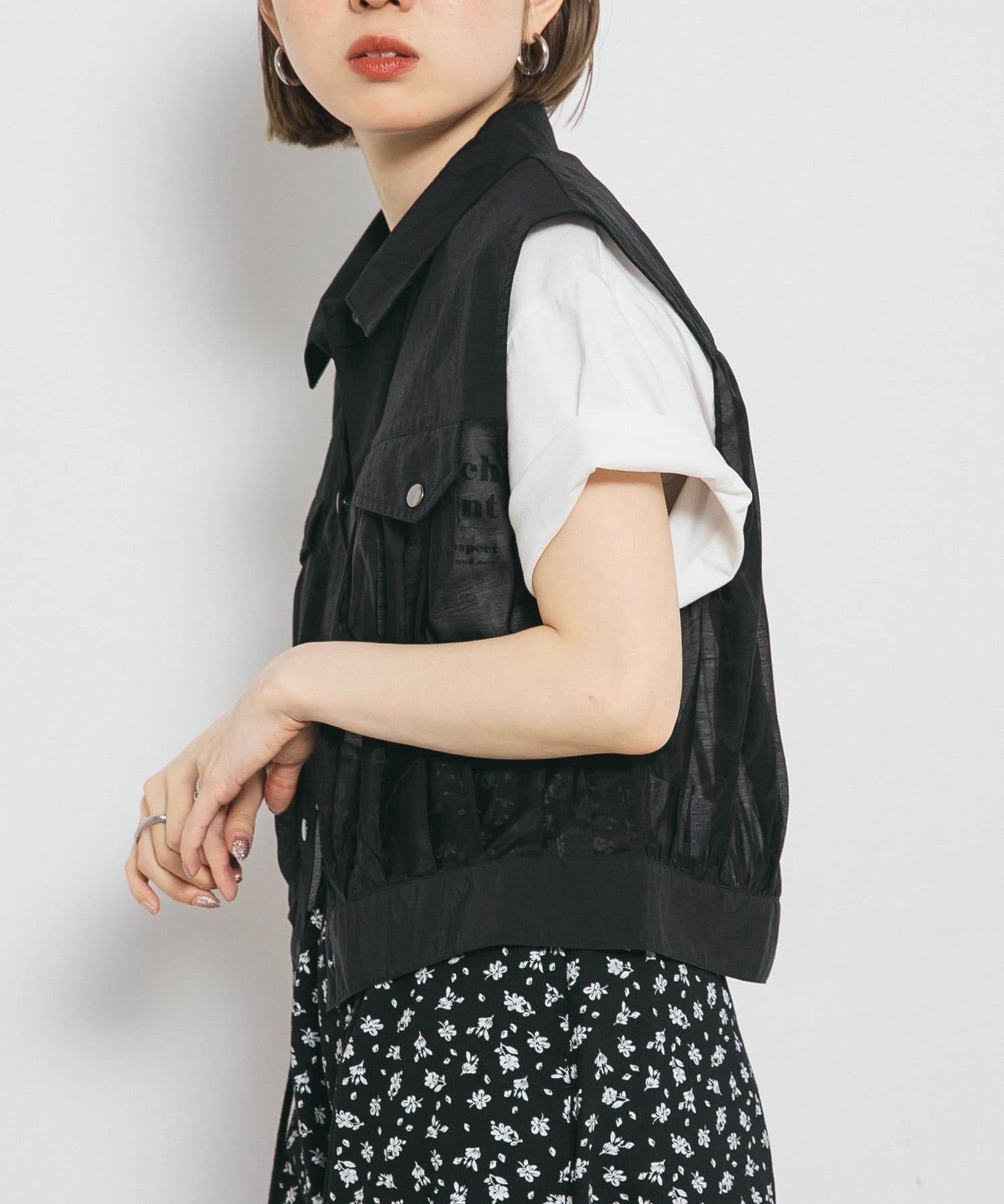 身長：153cm サイズ：one