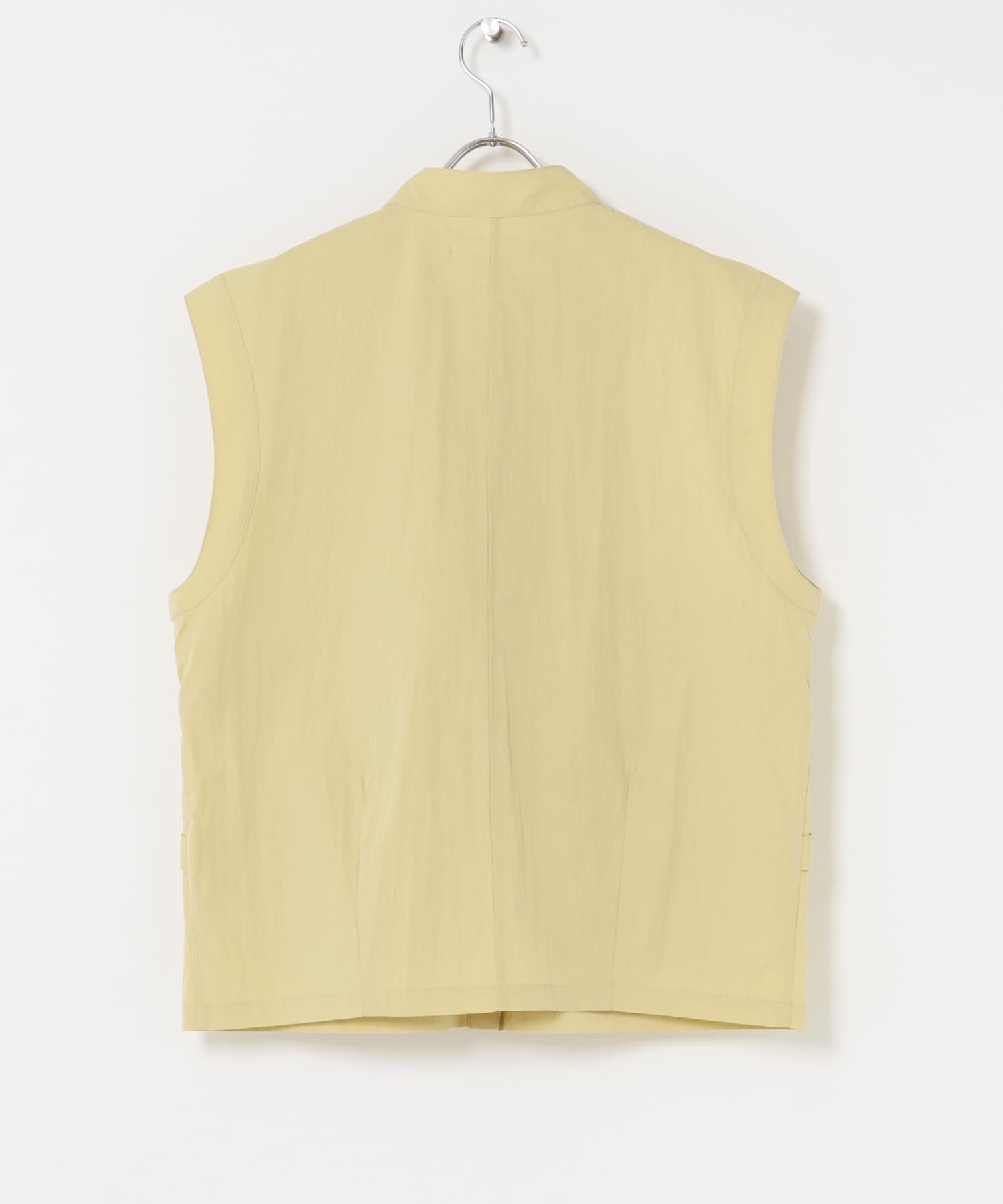 スタンドカラーベスト STRAW one