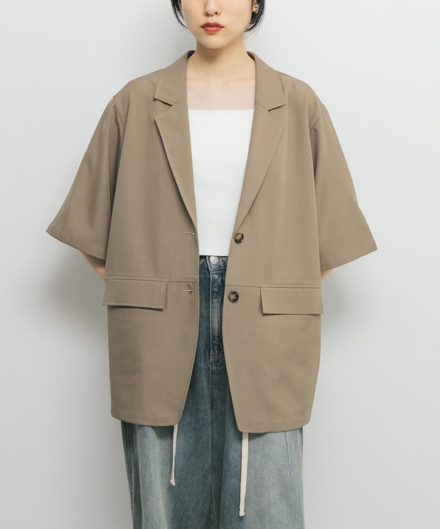 身長：160cm サイズ：one