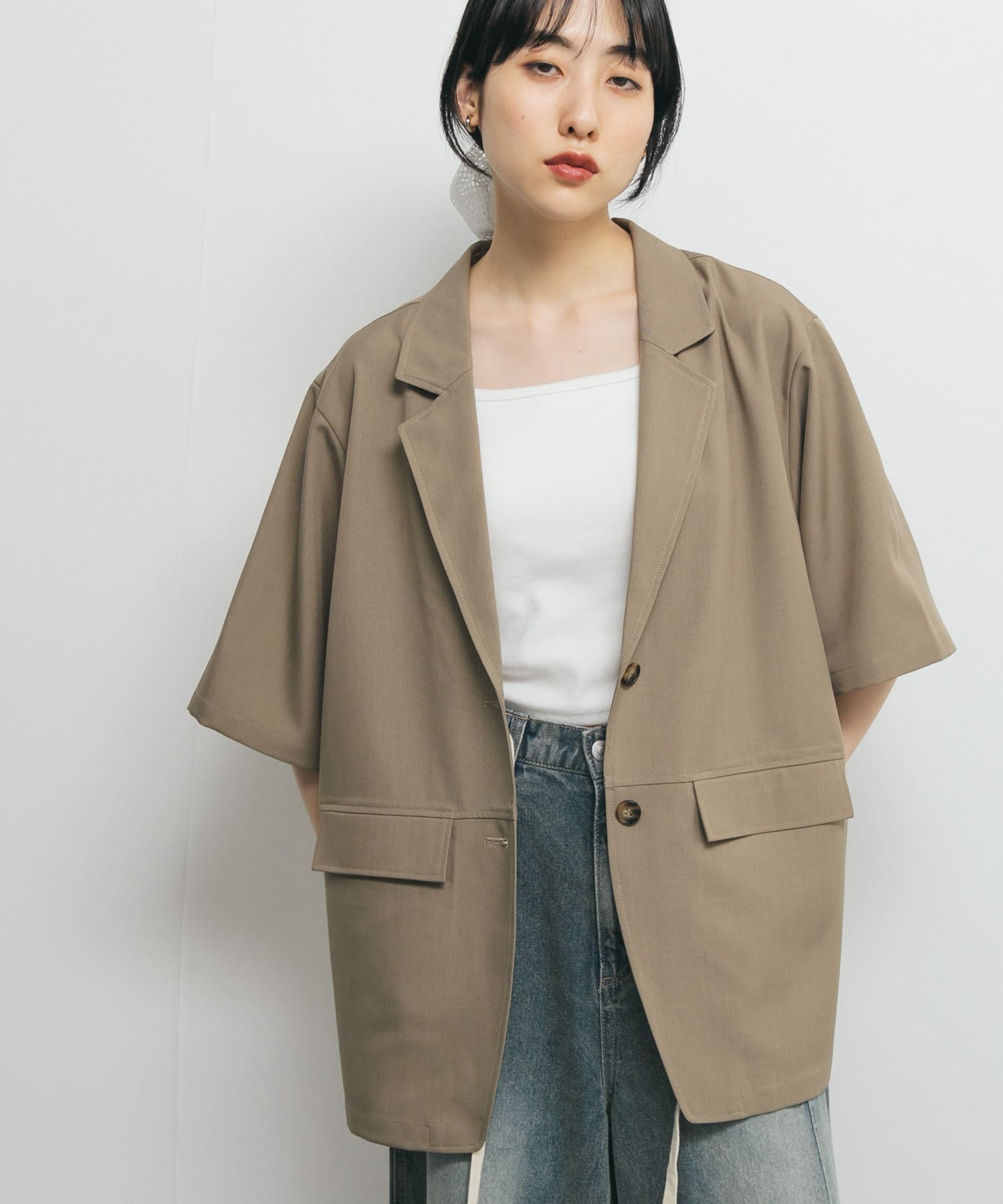 身長：160cm サイズ：one