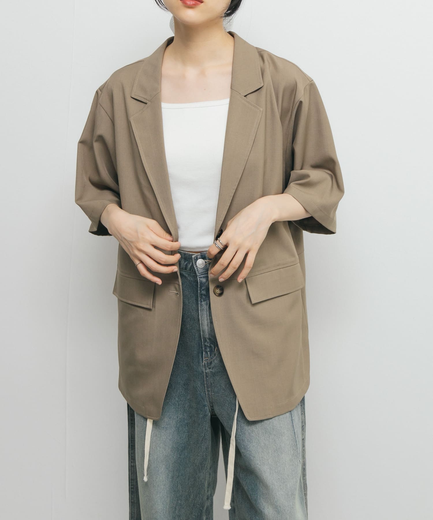 身長：160cm サイズ：one