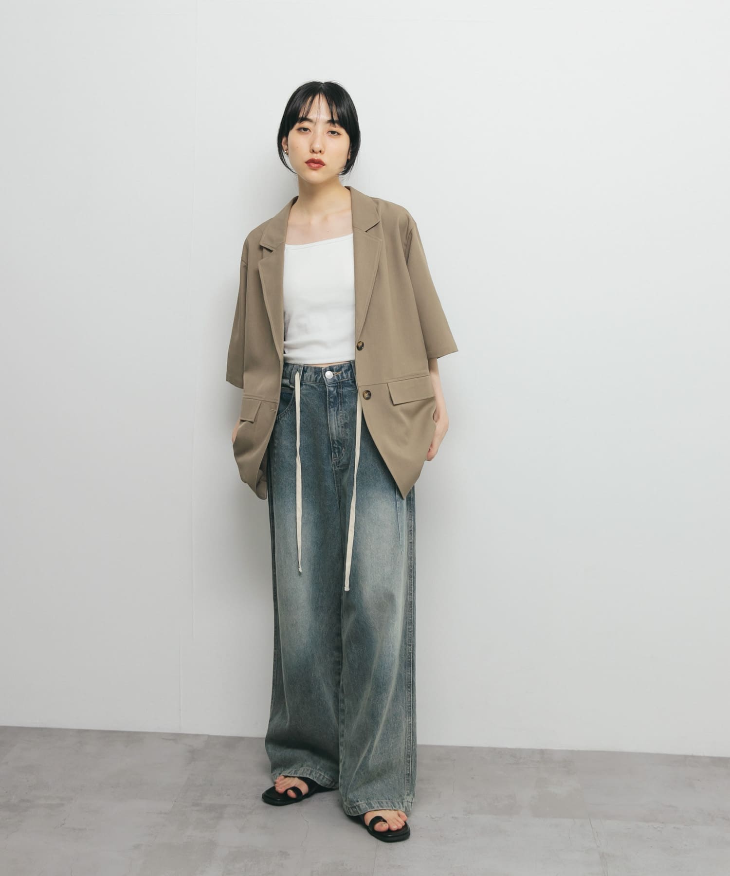 身長：160cm サイズ：one
