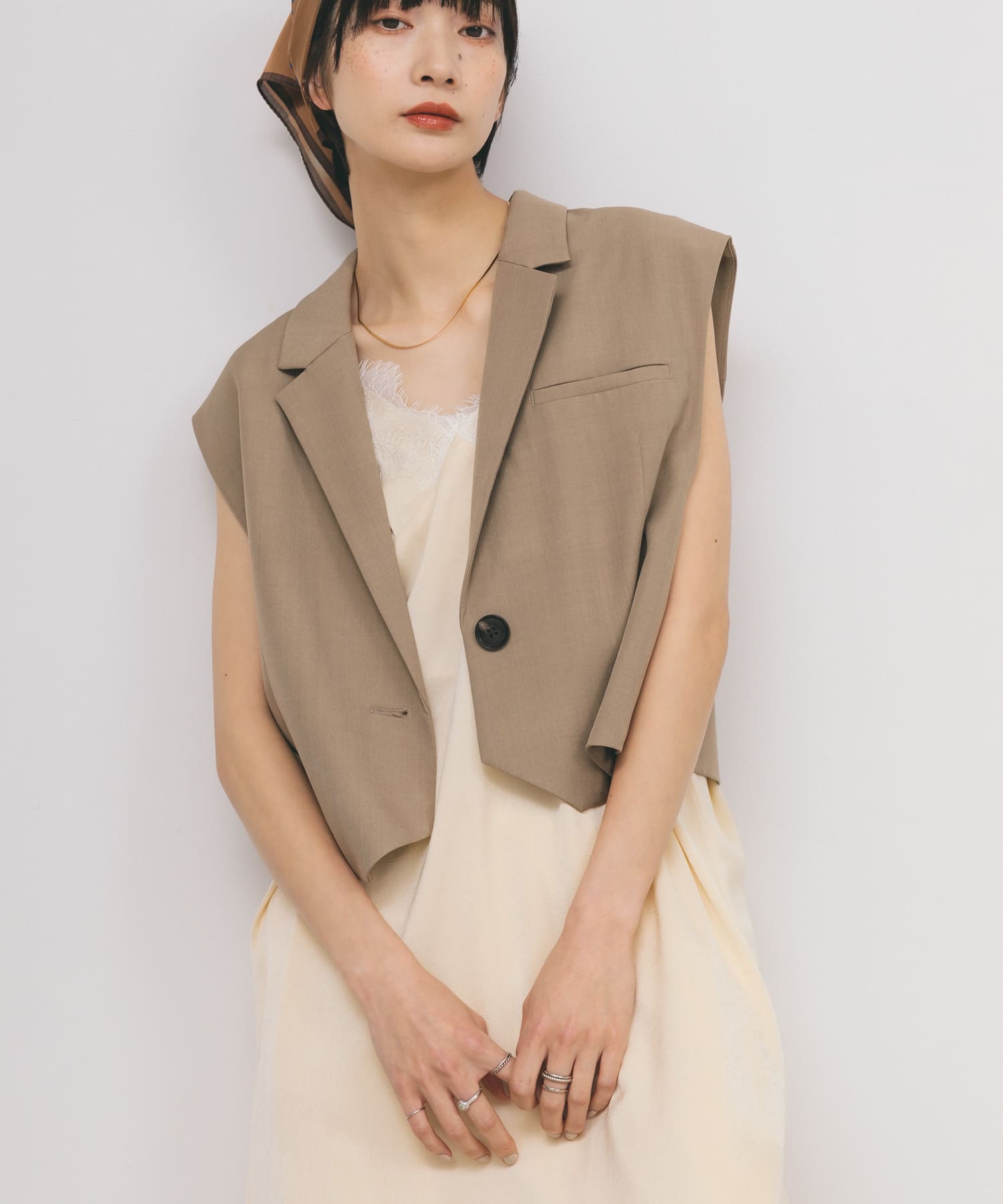 身長：159cm サイズ：one