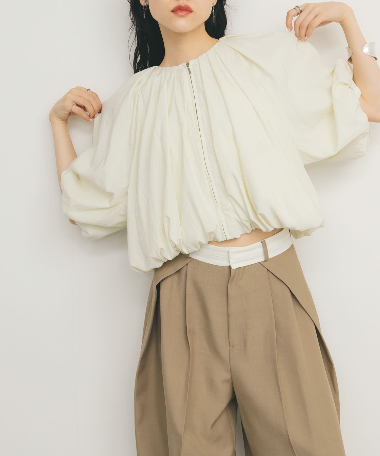 身長：160cm サイズ：one