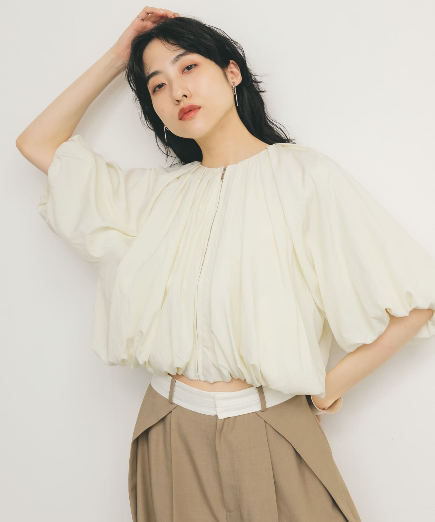 身長：160cm サイズ：one