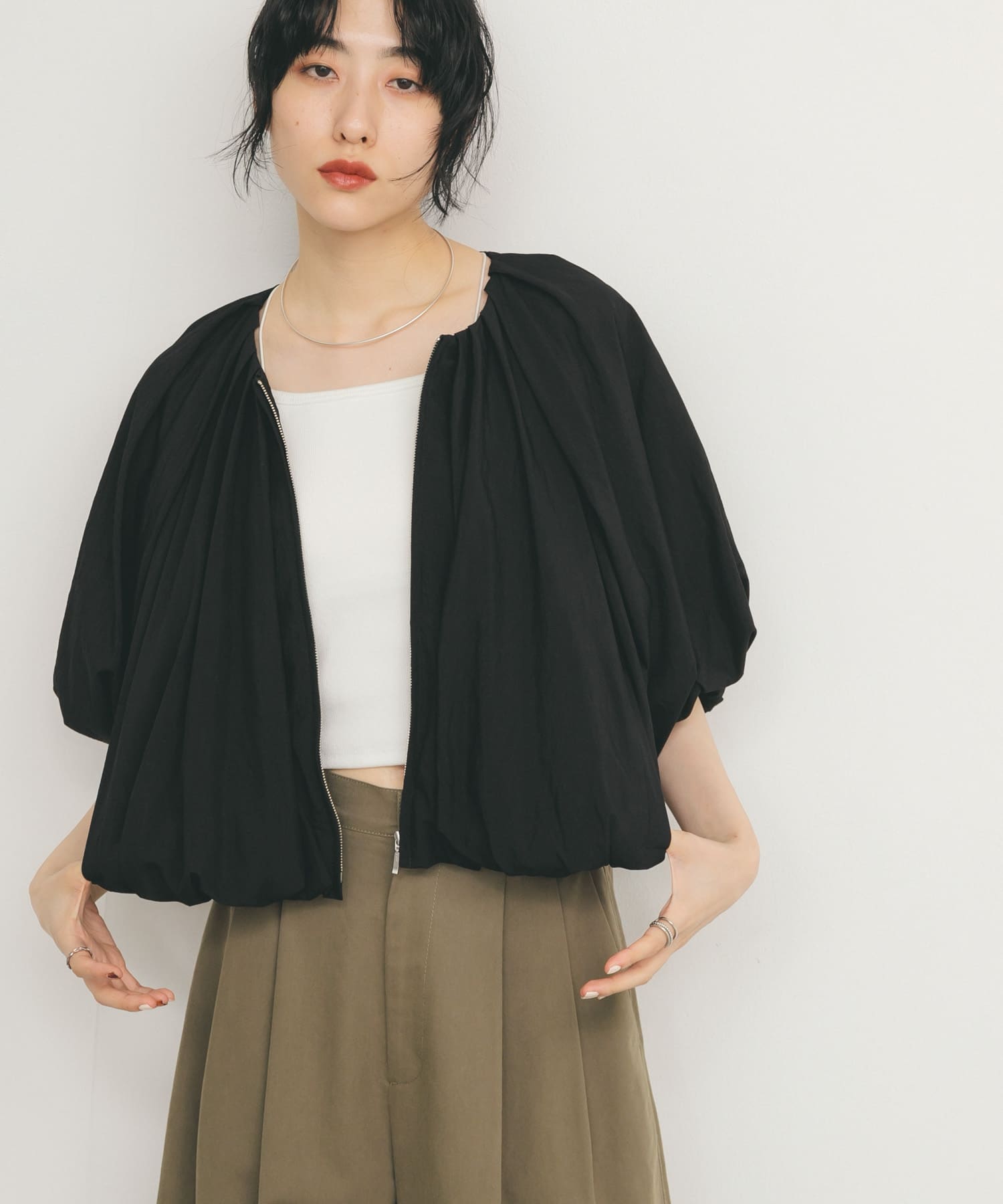 身長：160cm サイズ：one