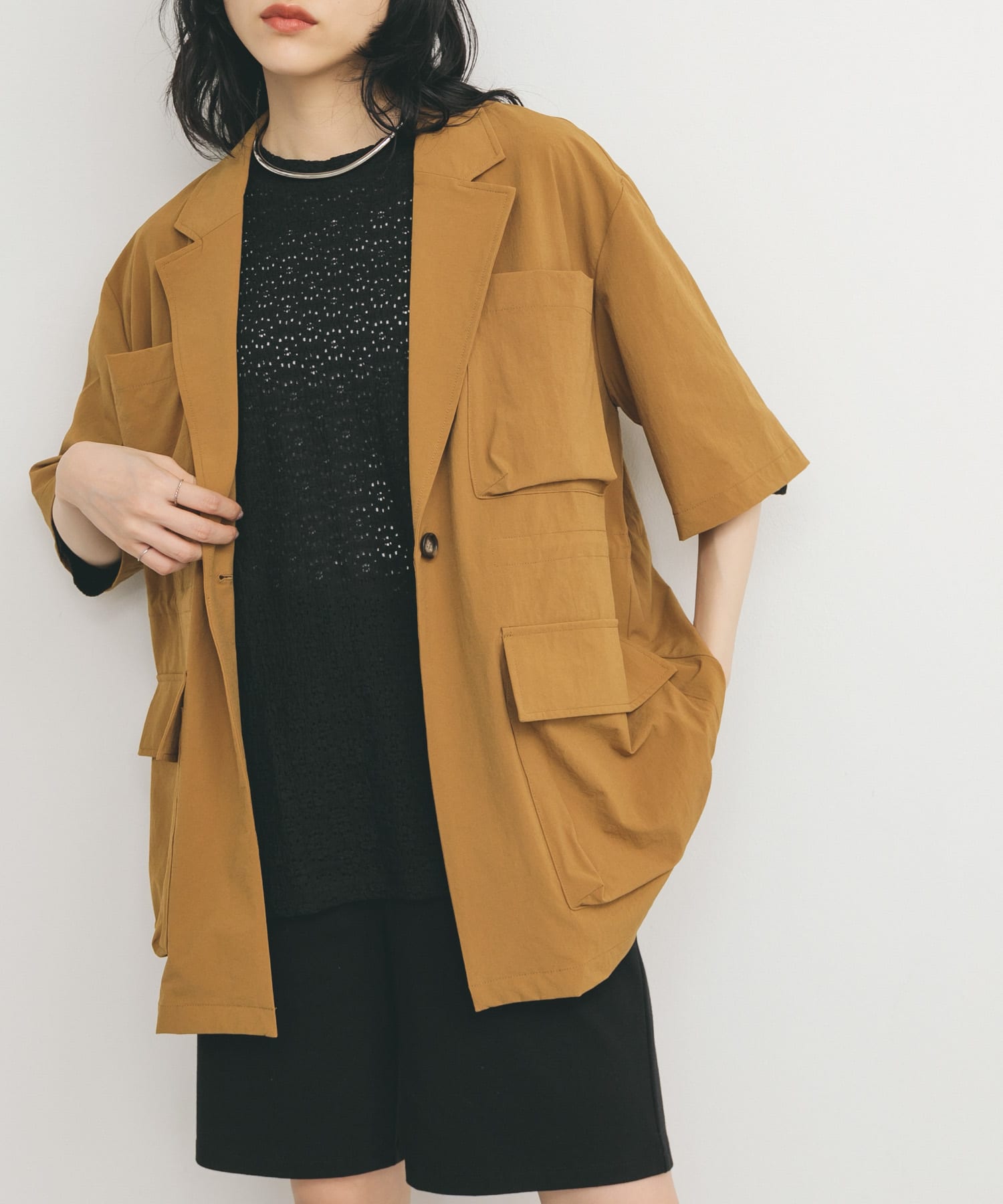身長：160cm サイズ：one