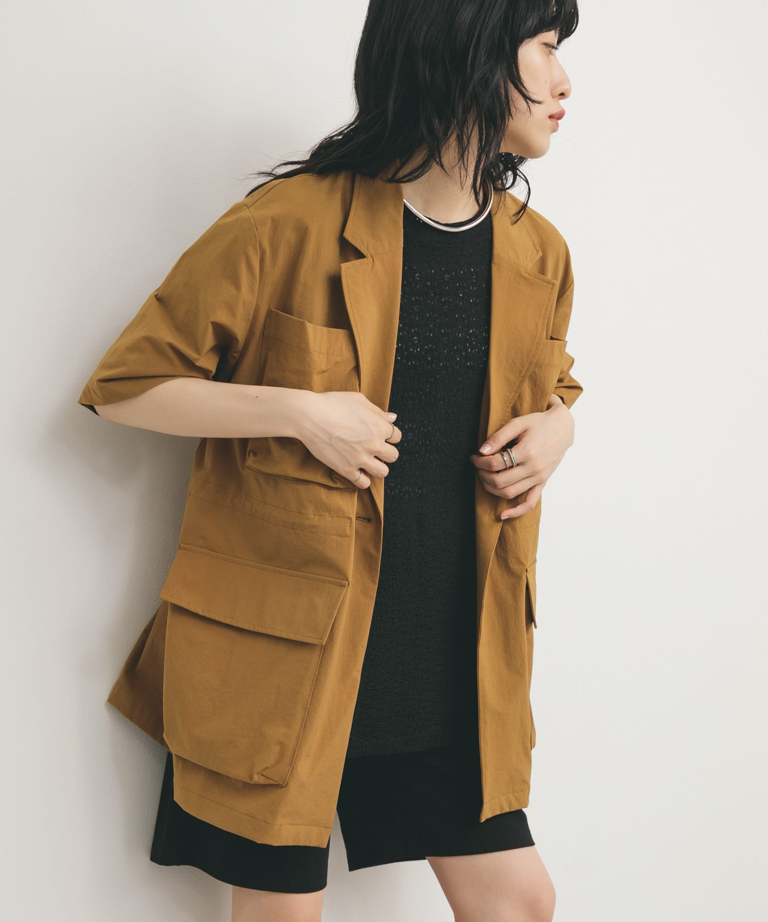 身長：160cm サイズ：one
