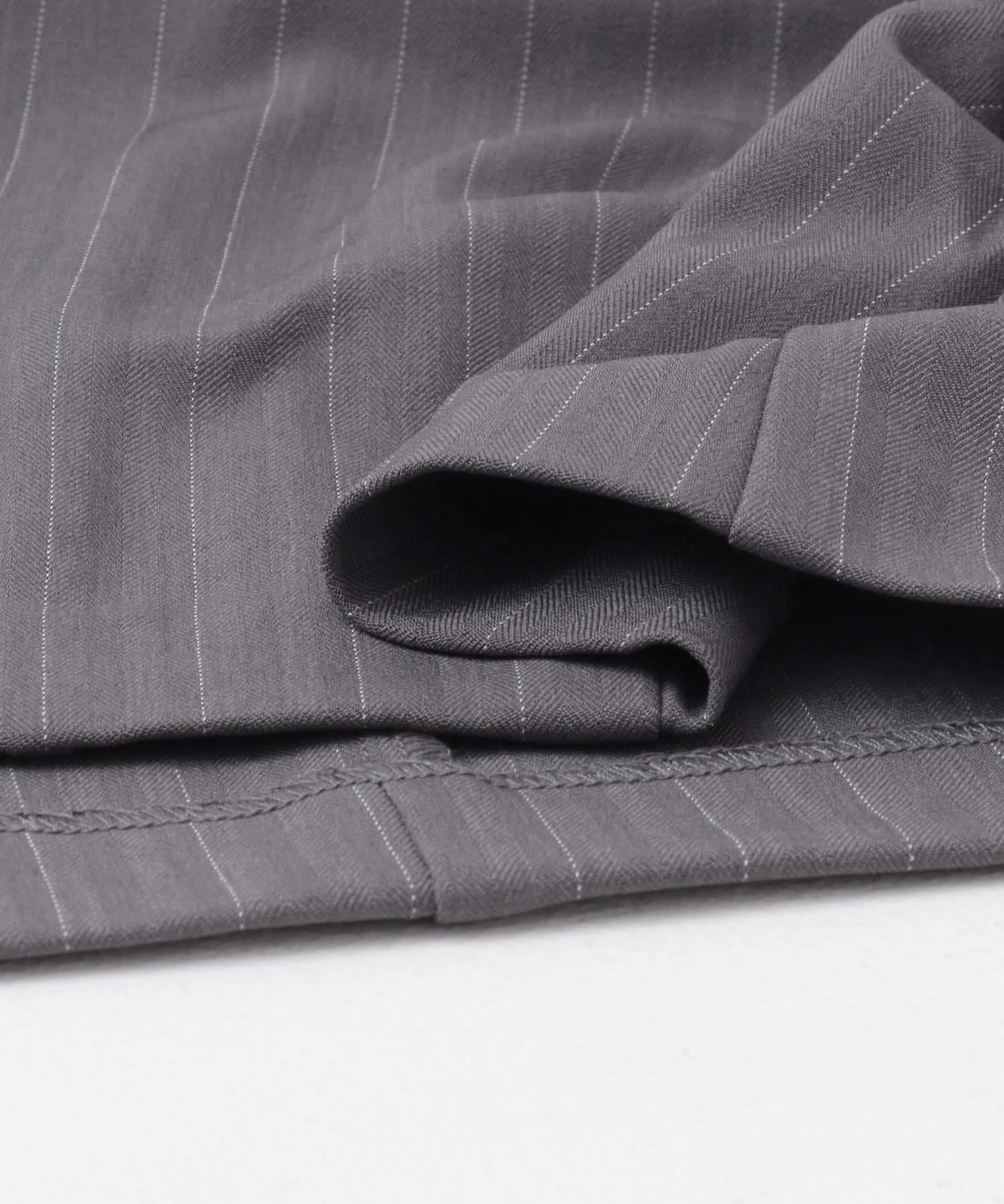 ストライプショートジャケット CHARCOAL one