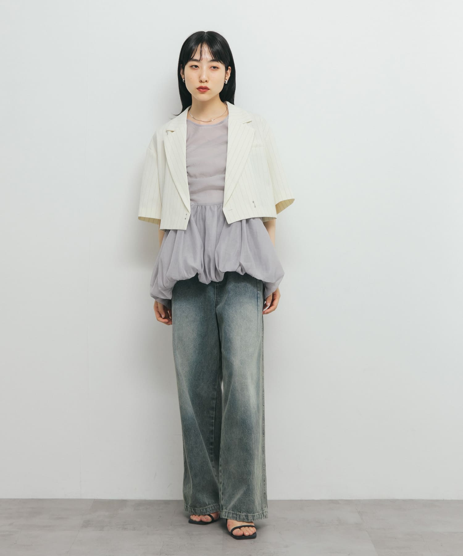 身長：160cm サイズ：one