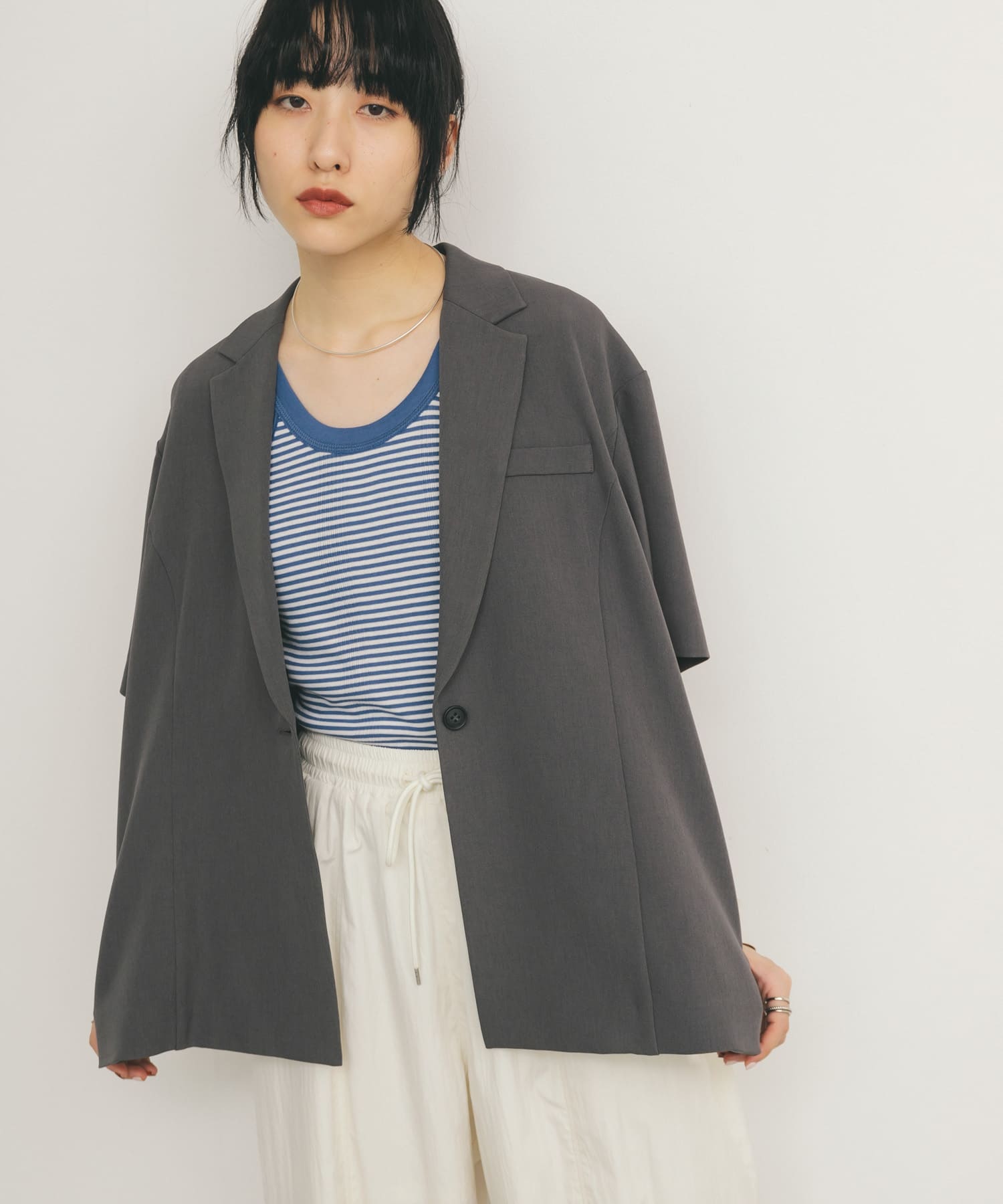 身長：160cm サイズ：one