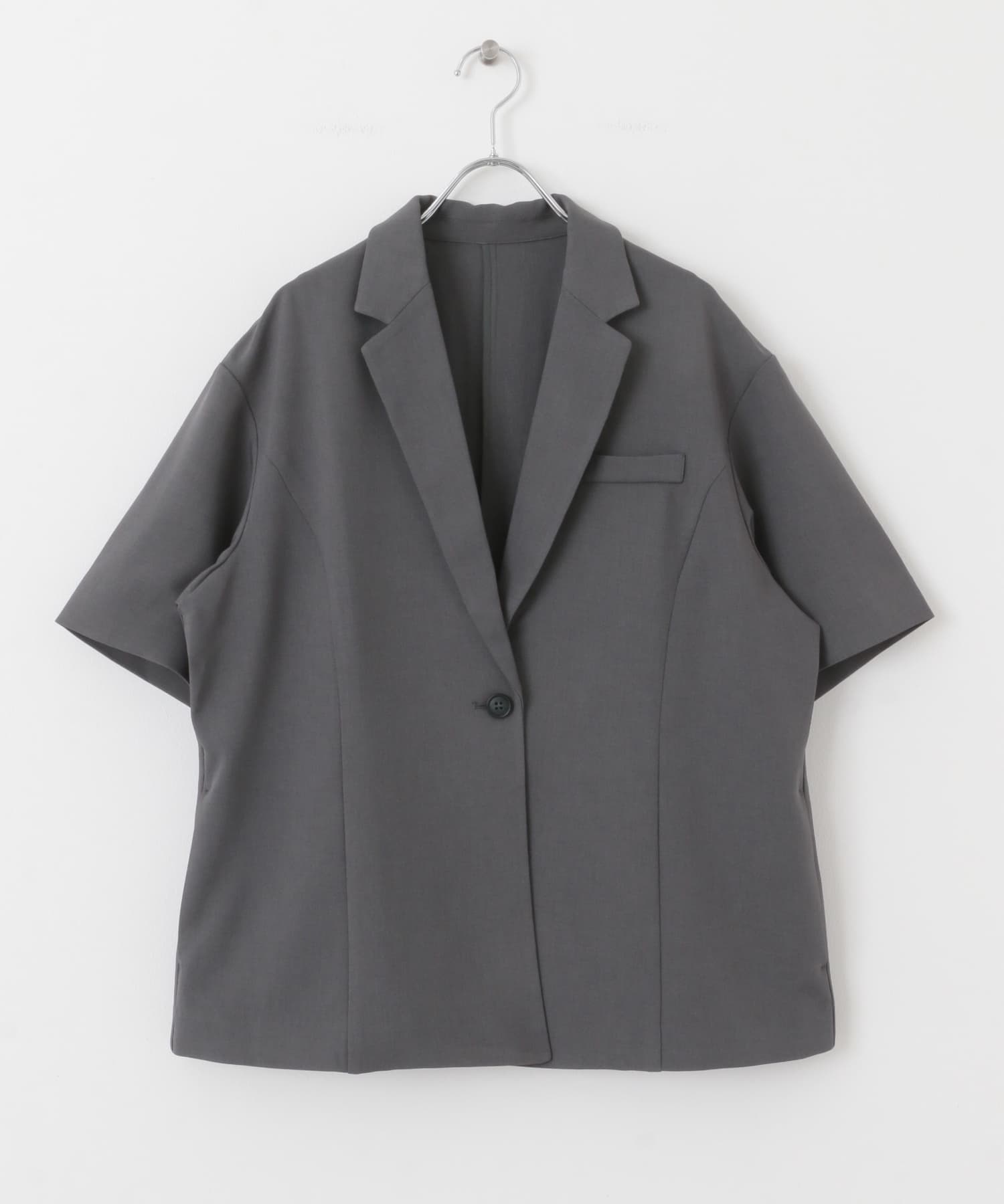 バックスリットジャケット CHARCOAL one
