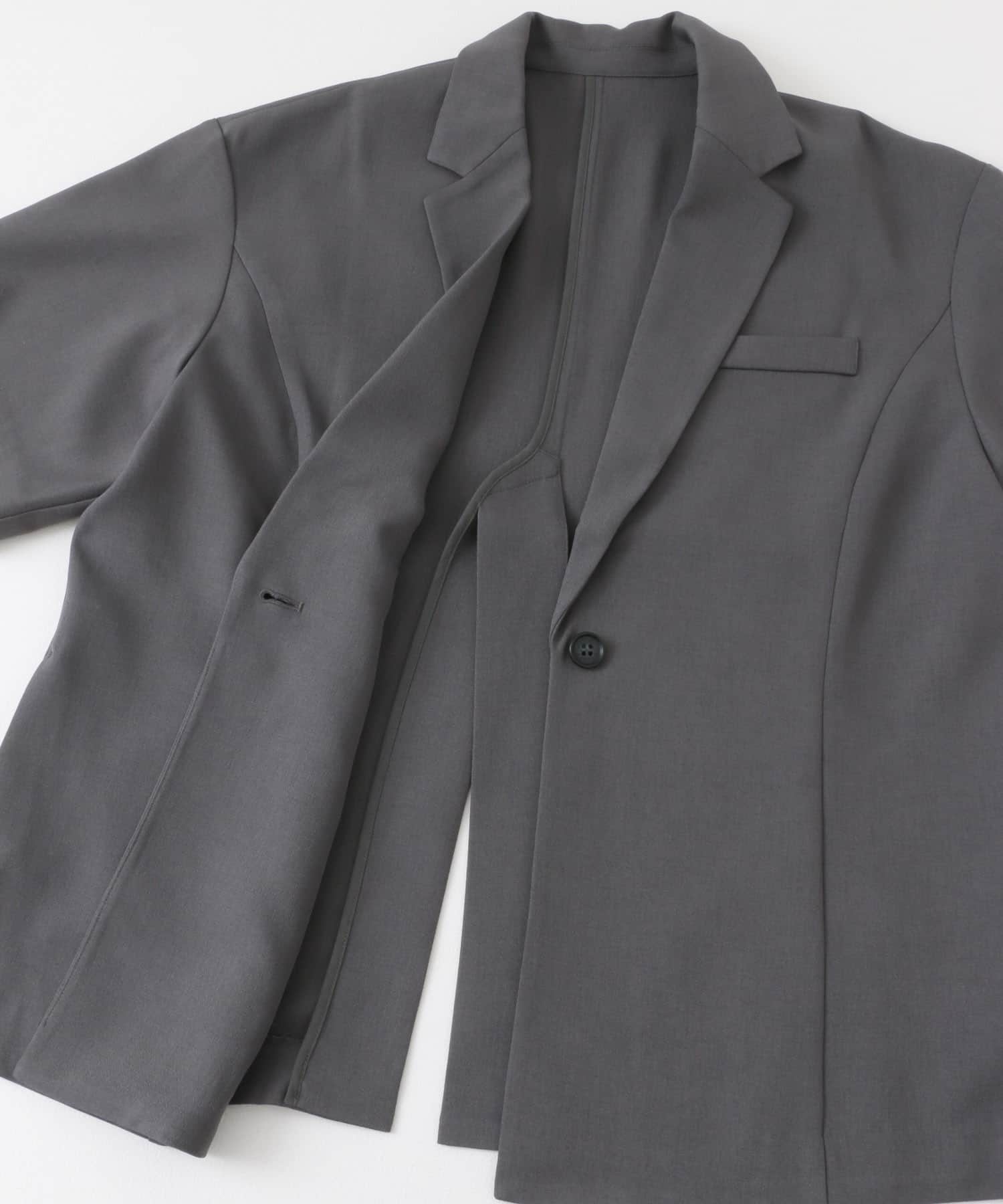 バックスリットジャケット CHARCOAL one