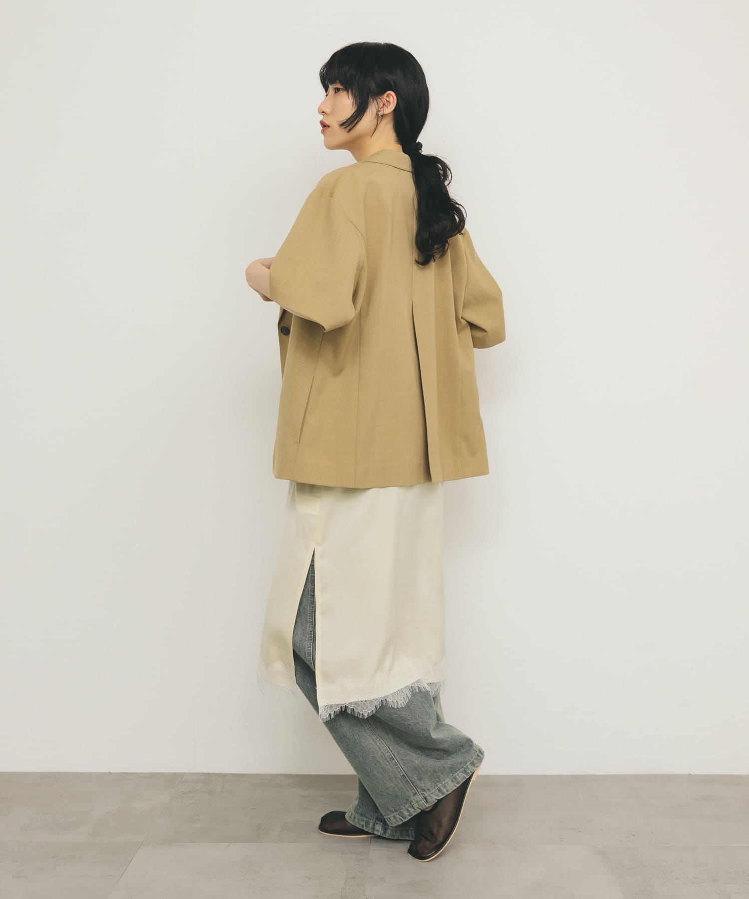 身長：160cm サイズ：one