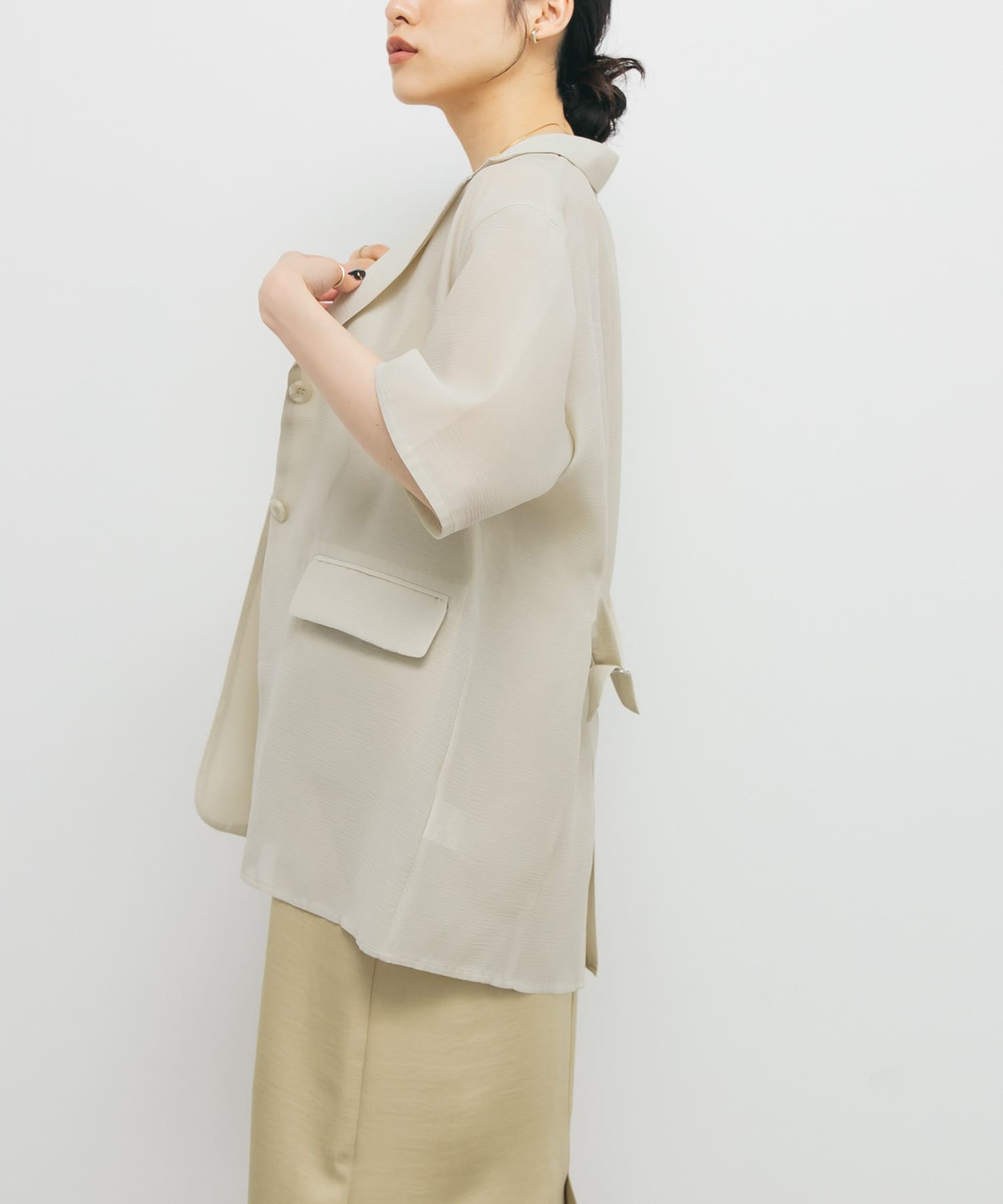 身長：160cm サイズ：one