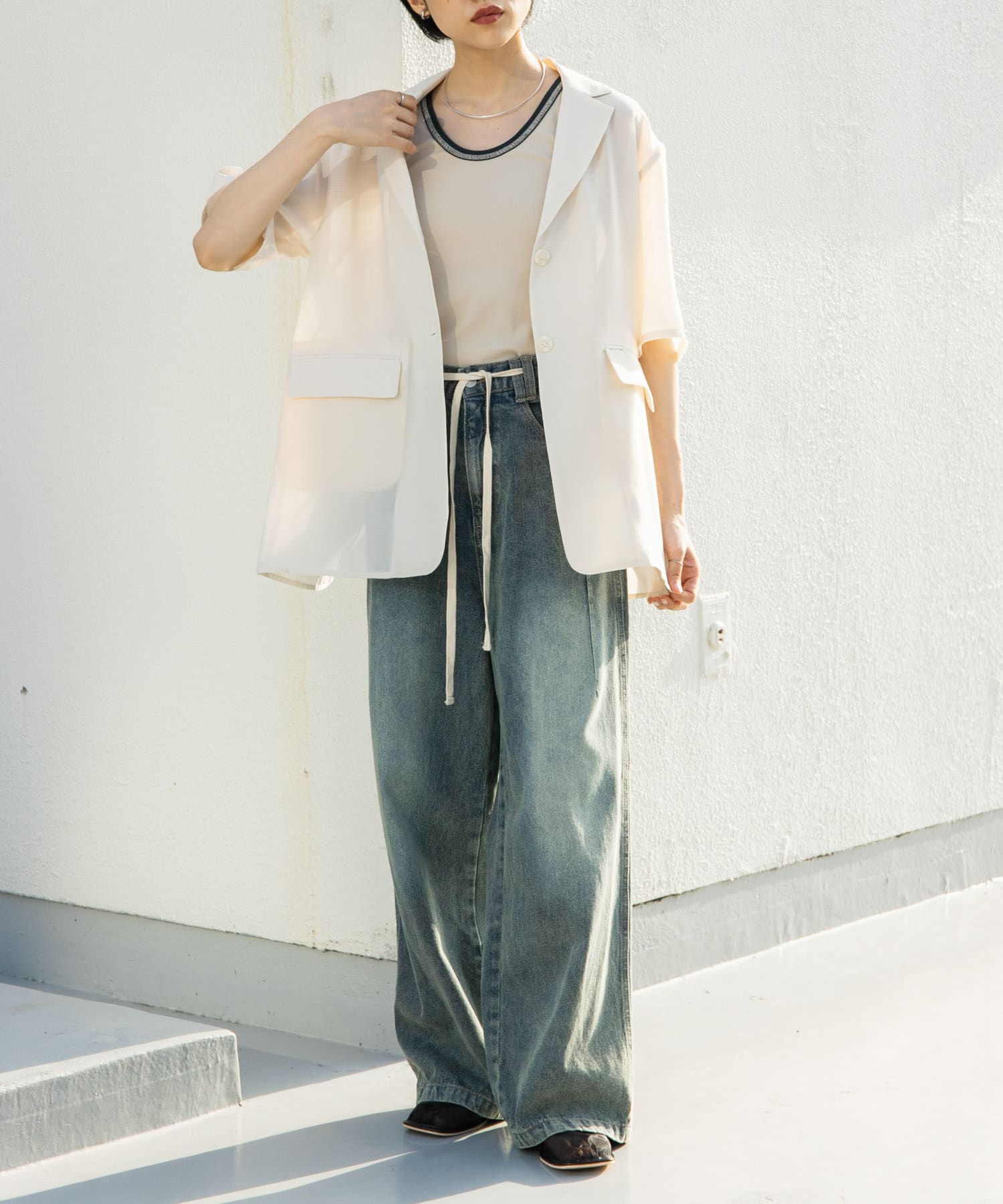 身長：160cm サイズ：one