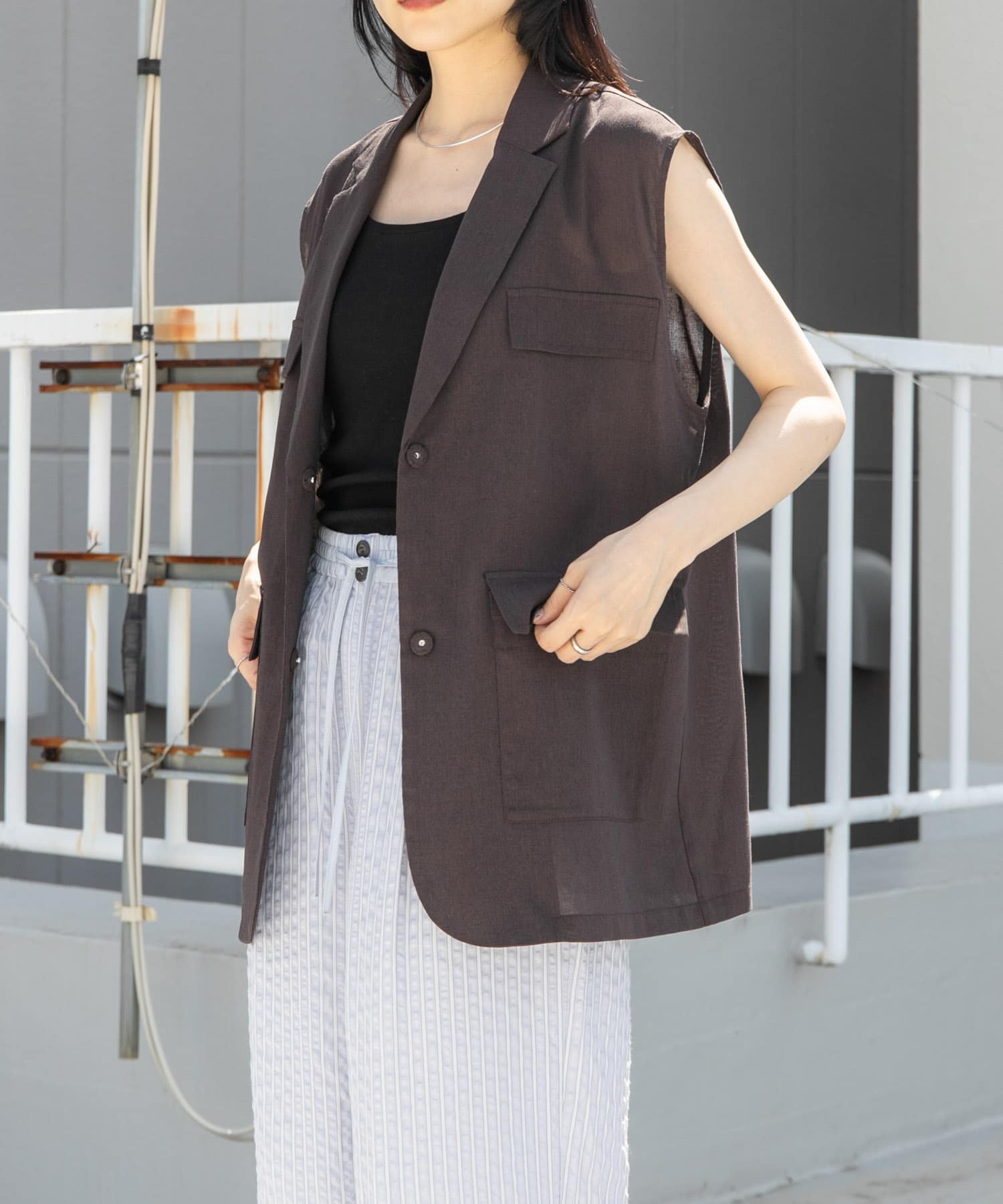 身長：160cm サイズ：one