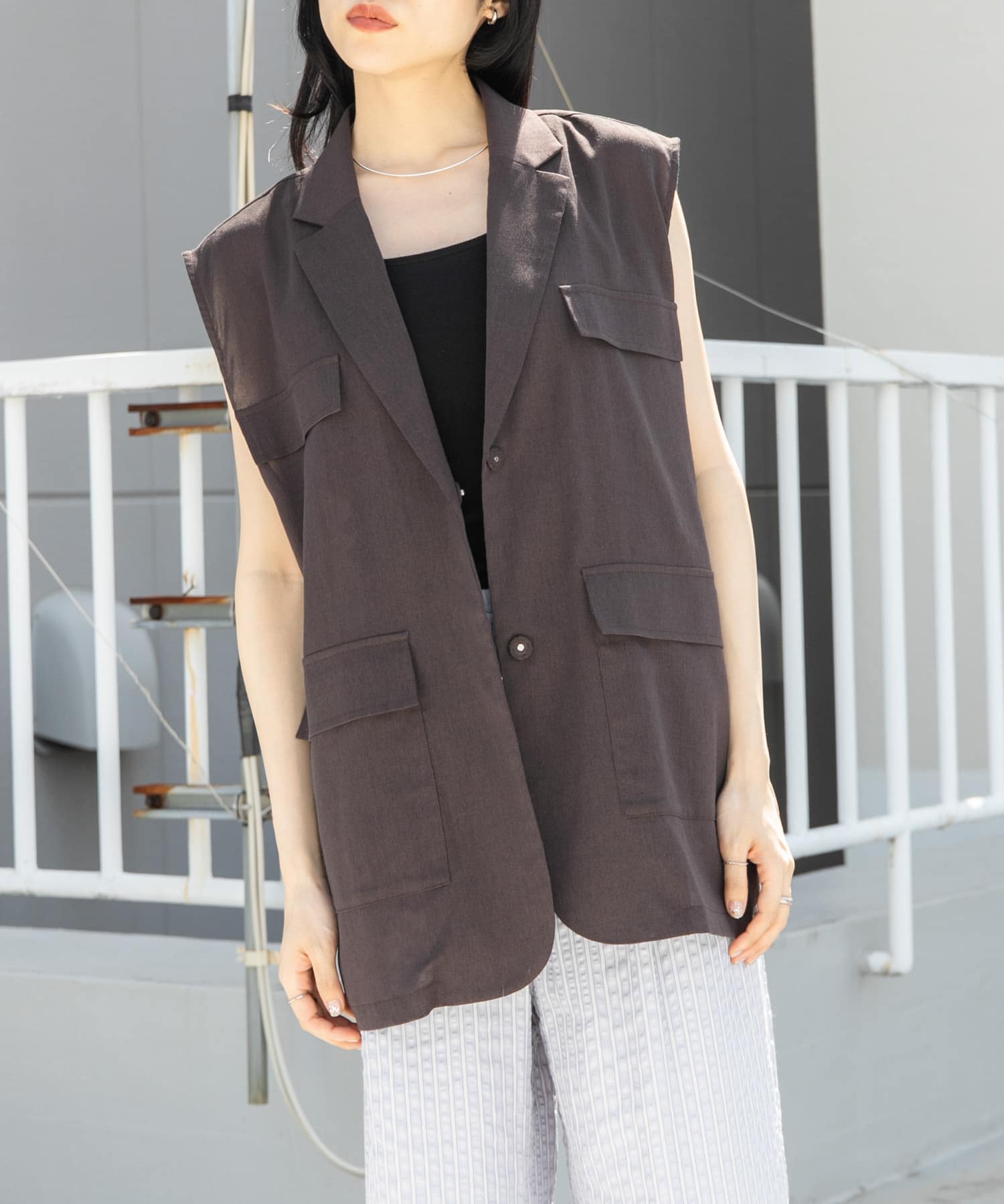 ミリタリーシアーベスト(one D.BROWN): アウター｜URBAN RESEARCH公式