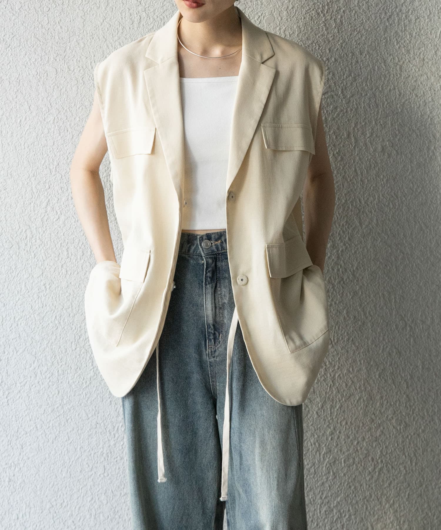 身長：160cm サイズ：one