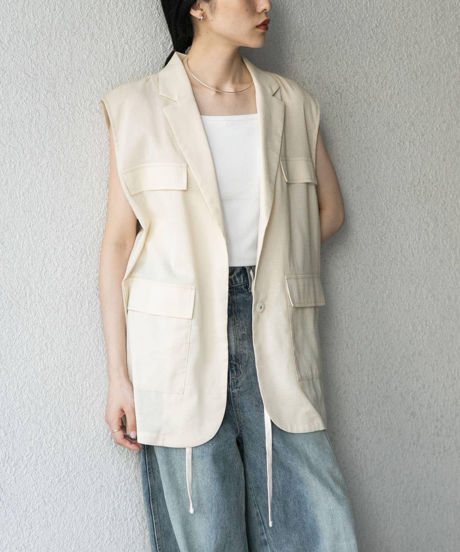 身長：160cm サイズ：one